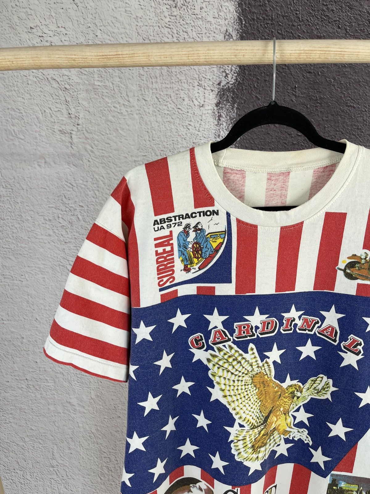Vintage Vintage 90s Cardinal Course Allover print Surreal tee Size US XL / EU 56 / 4 - 3 Thumbnail