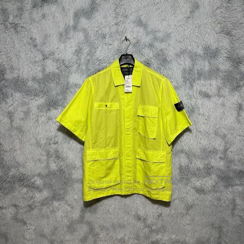 Stone Island Stone Island Short Sleeve Shirt Jacket with Mesh Vest Insi Size US XXL / EU 58 / 5 - 1 Thumbnail