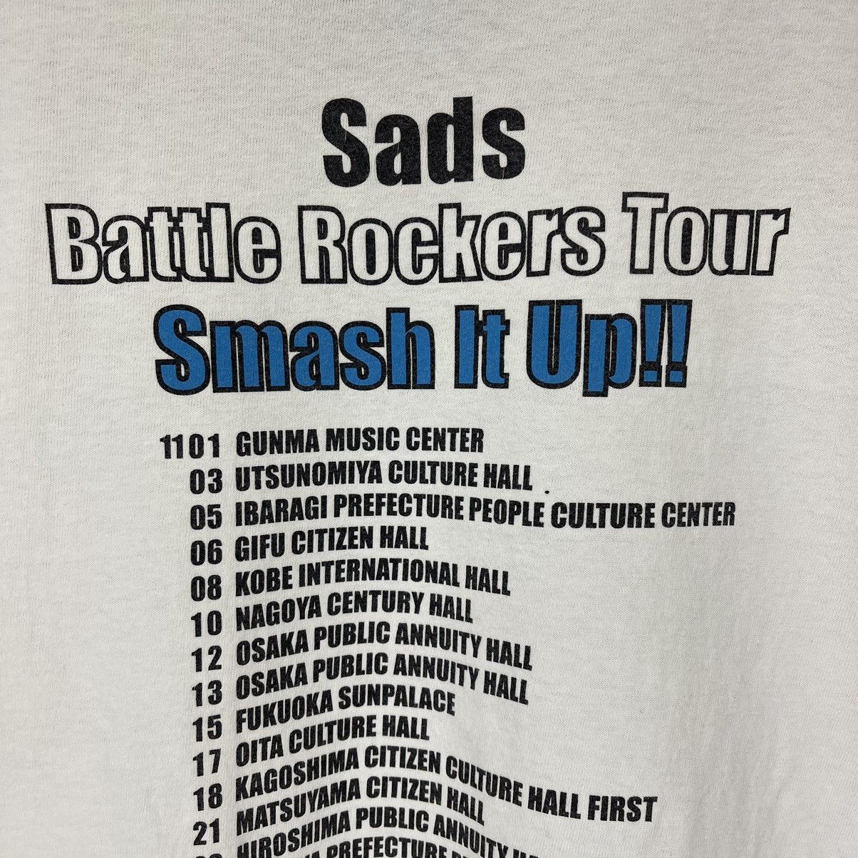 Band Tees Japan Band SADS BATTLE ROCKERS Crew Neck T Shirt #1733/06 Size US S / EU 44-46 / 1 - 6 Thumbnail