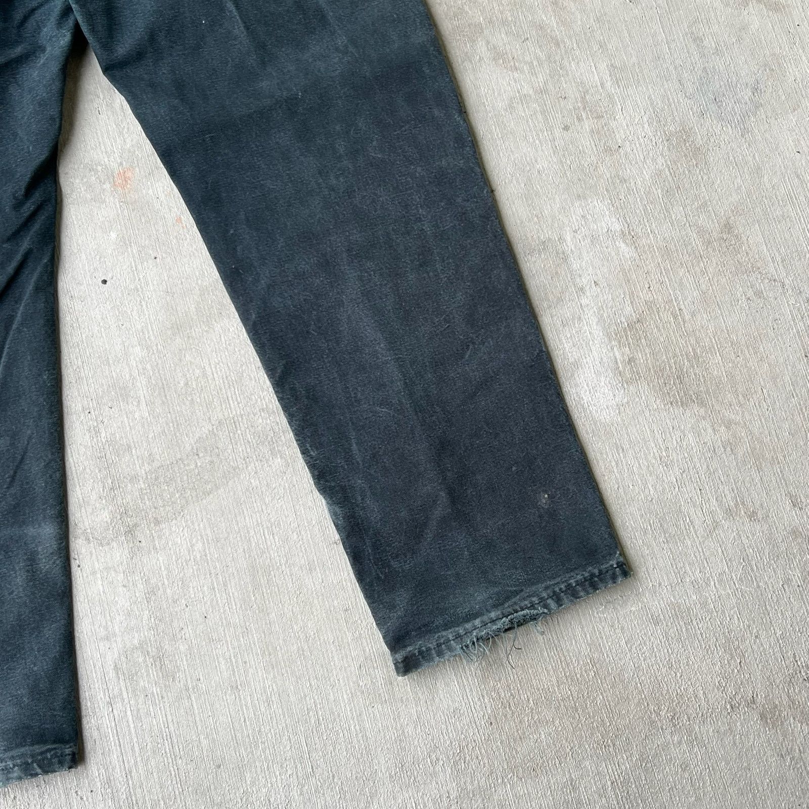 Carhartt × Vintage Carhartt faded black double knee work wear carpenter pants Size US 35 - 11 Thumbnail