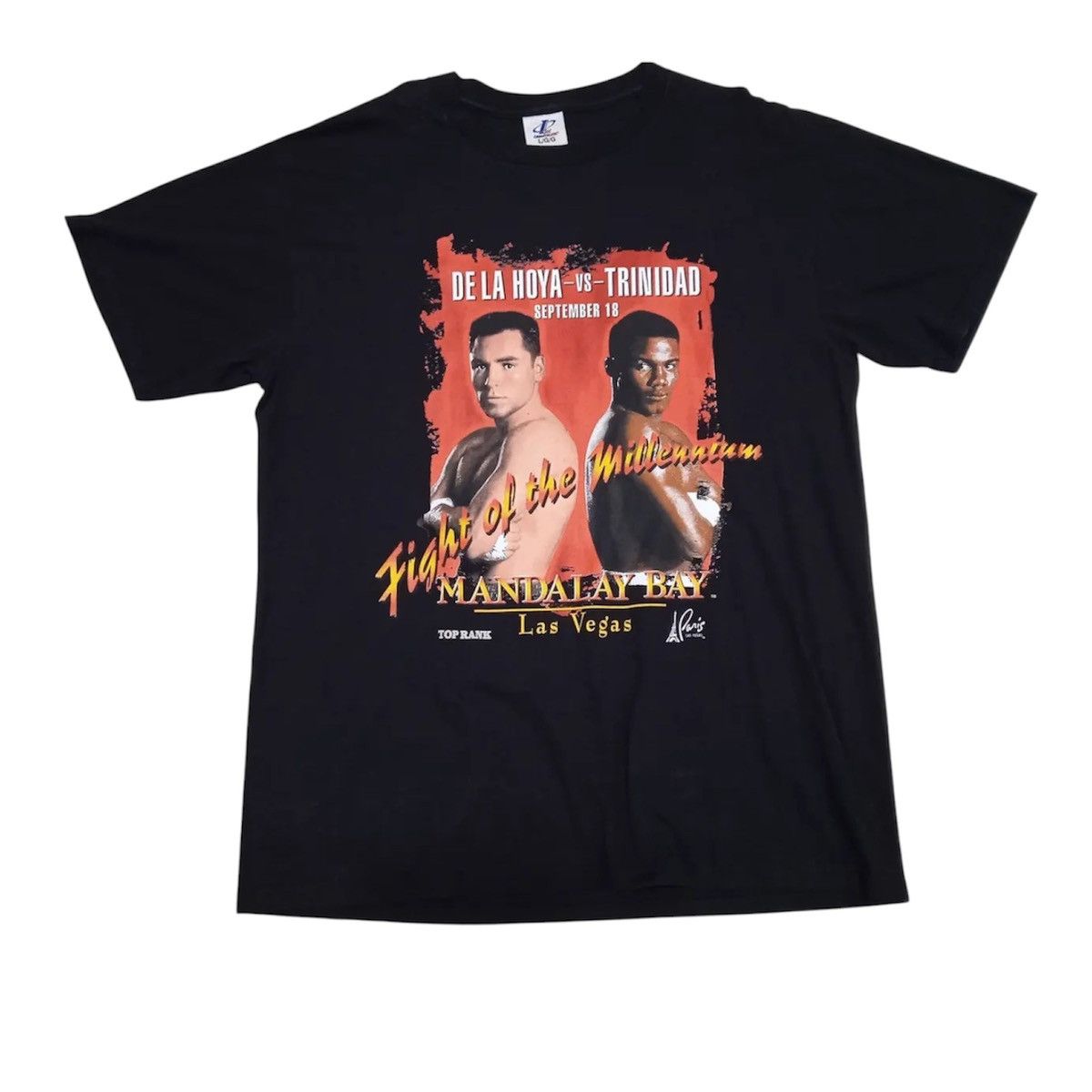 Vintage Vintage 90s Trinidad Vs De La Hoya T-Shirt Boxing Size US L / EU 52-54 / 3 - 1 Thumbnail