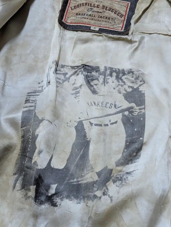 Louisville Slugger Vintage Baseball Jacket Cooper Collection Leather Coat Size US S / EU 44-46 / 1 - 8 Thumbnail