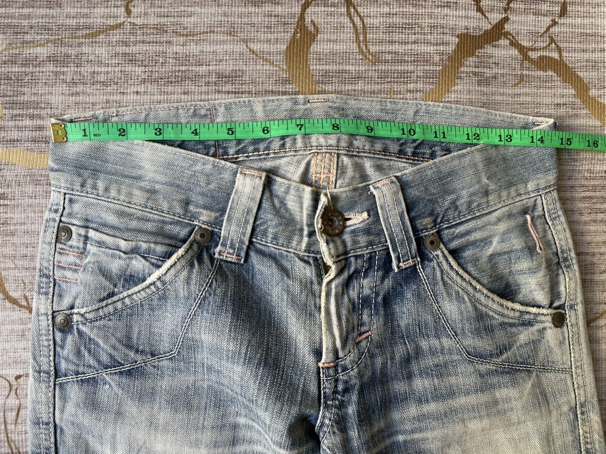 Edwin FLARE Edwin Blue Trip 503 Buckle Back Faded Distressed Denim Size US 28 / EU 44 - 5 Thumbnail