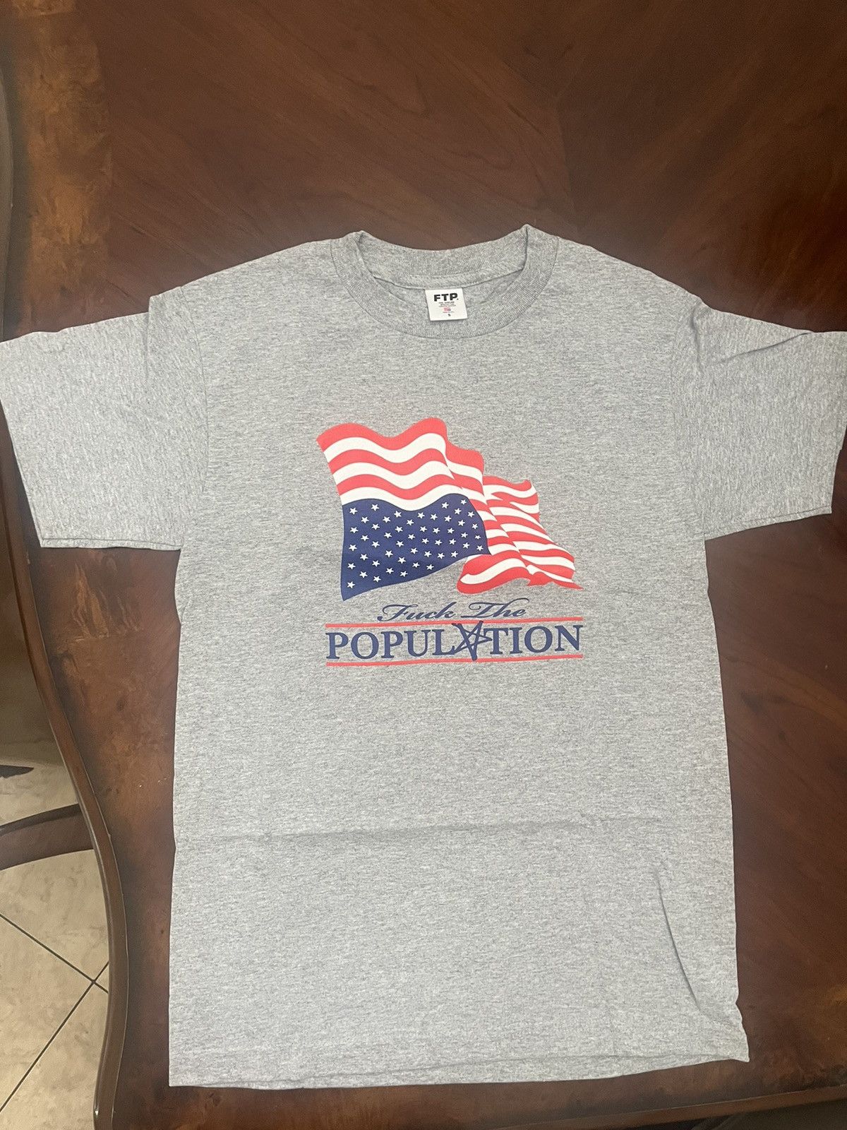 Fuck The Population FTP DISTRESS FLAG TEE Size US S / EU 44-46 / 1 - 1 Thumbnail