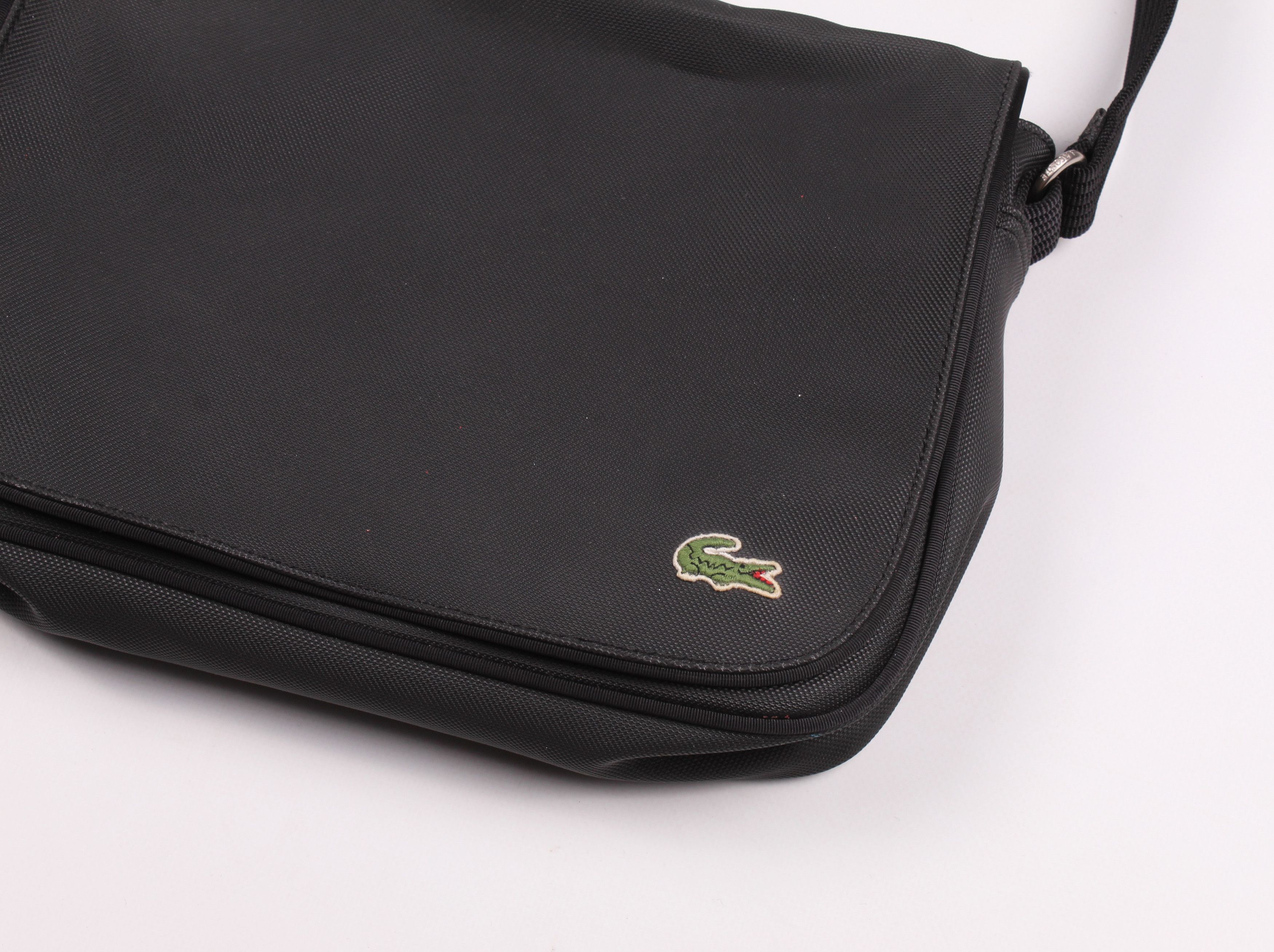 Lacoste Vintage Lacoste PVC Crossbody Black Bag Size ONE SIZE - 2 Thumbnail