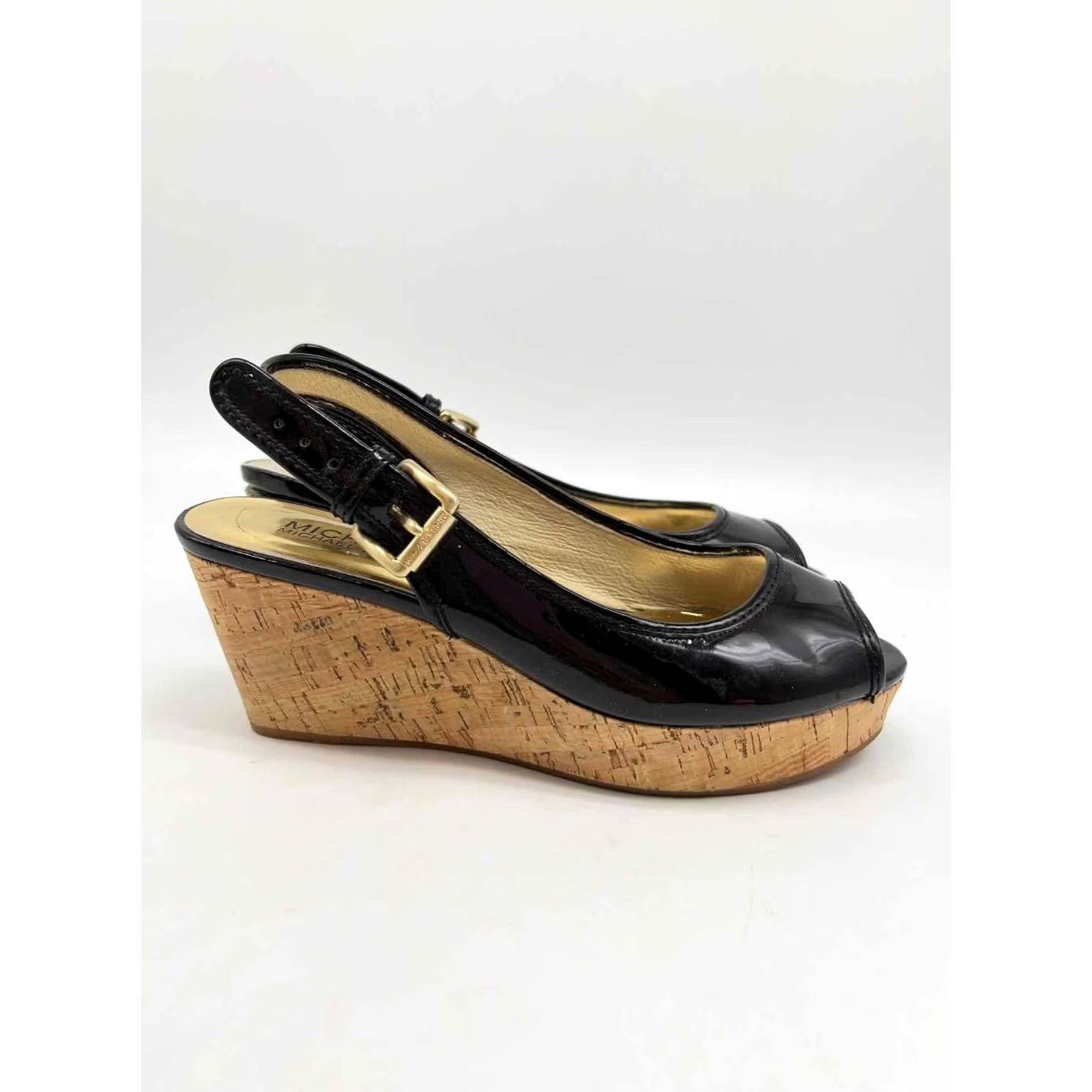 Michael Kors Michael Kors Black Wedge Heels Size 6.5 Size US 7 / IT 37 - 4 Thumbnail