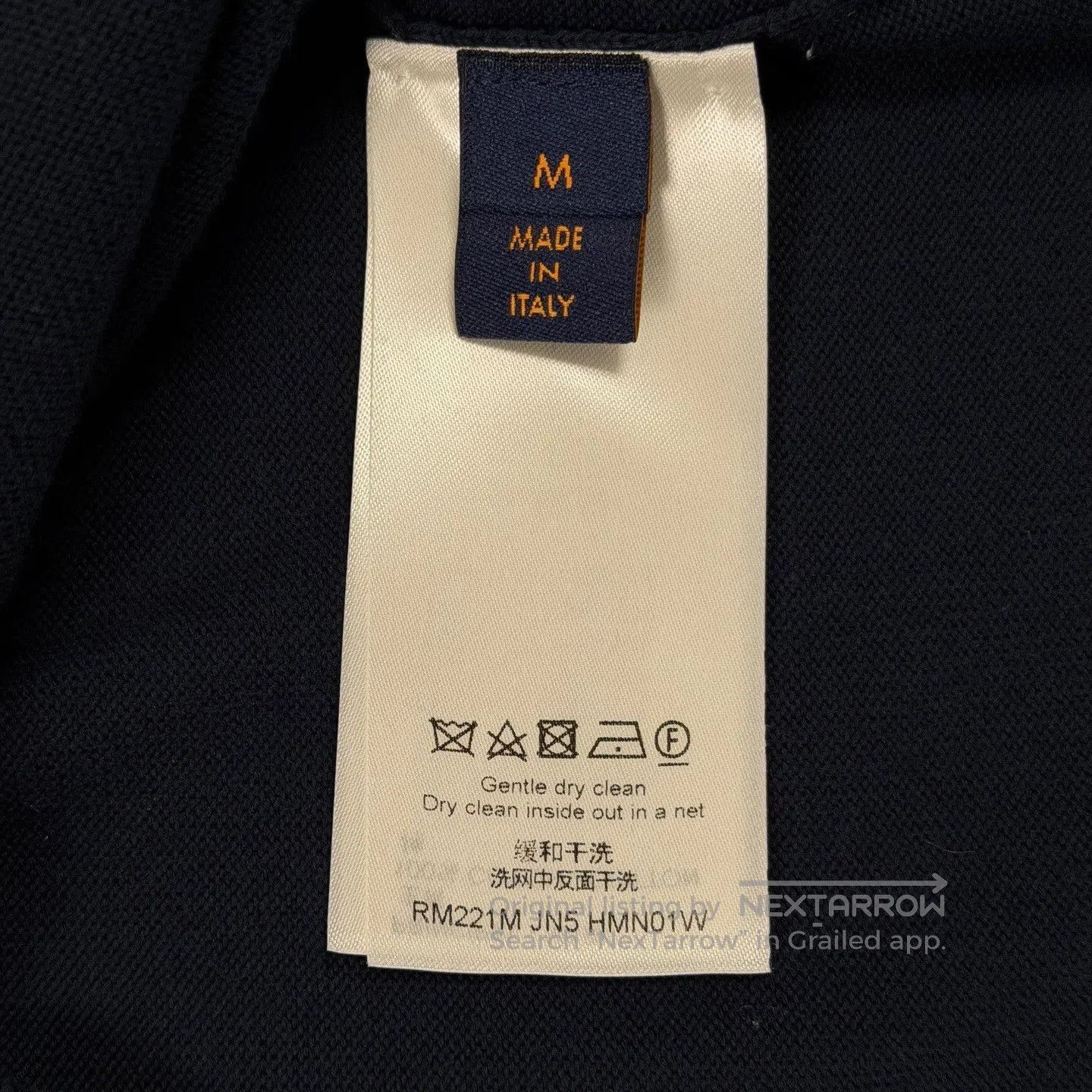 Nigo LV Nigo Heart Pattern Navy Knit Tee. Size US M / EU 48-50 / 2 - 8 Thumbnail