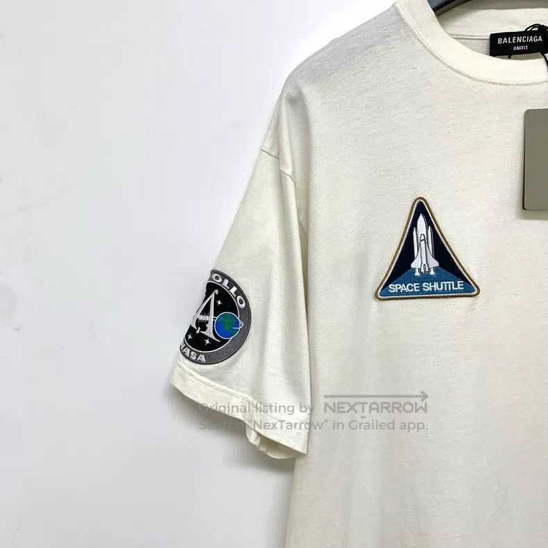 Balenciaga Balenciaga NASA Collab Lettering Printed Short Sleeve T-Sh Size US XS / EU 42 / 0 - 7 Thumbnail