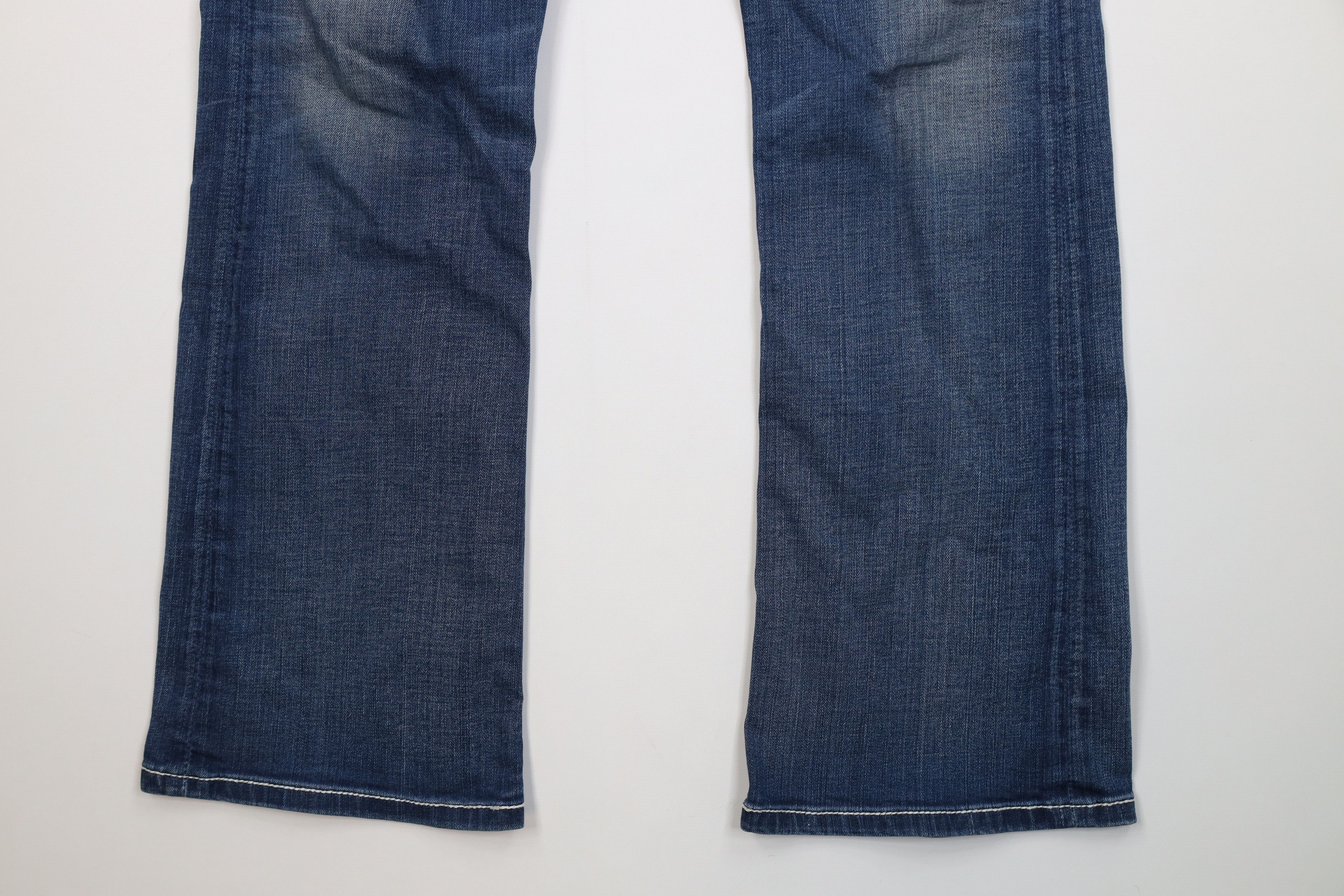 Vintage Buckle BKE Thick Stitch Wendi Flared Bootcut Jeans Blue Size 29" - 4 Thumbnail