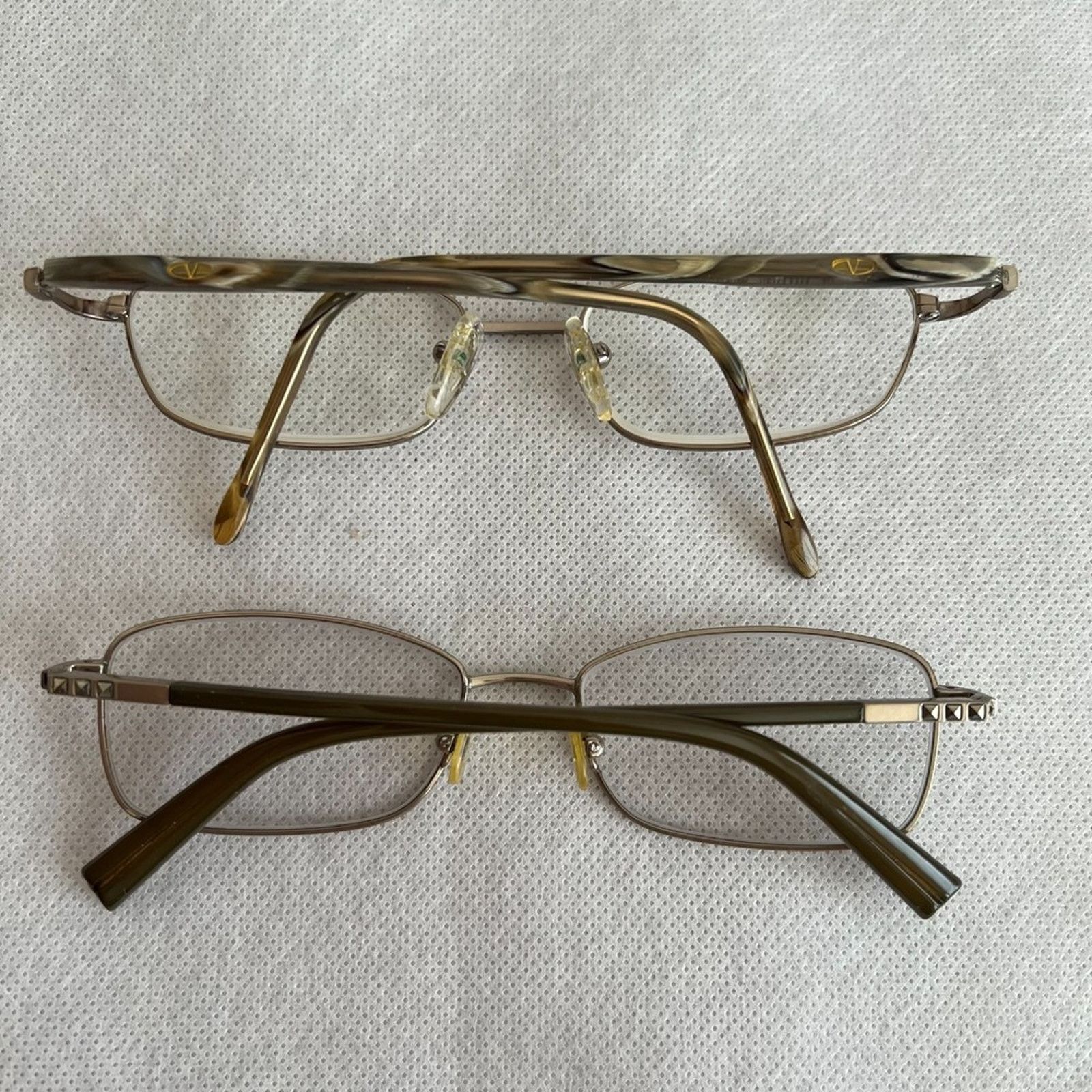 Valentino LOT 2 VALENTINO Eyeglasses Made in Italy 52-17-135 Size ONE SIZE - 2 Thumbnail