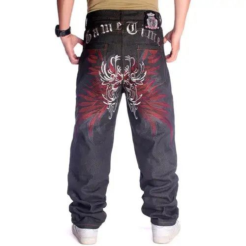 Japanese Brand Baggy jeans with embroidery Size US 32 / EU 48 - 1 Thumbnail