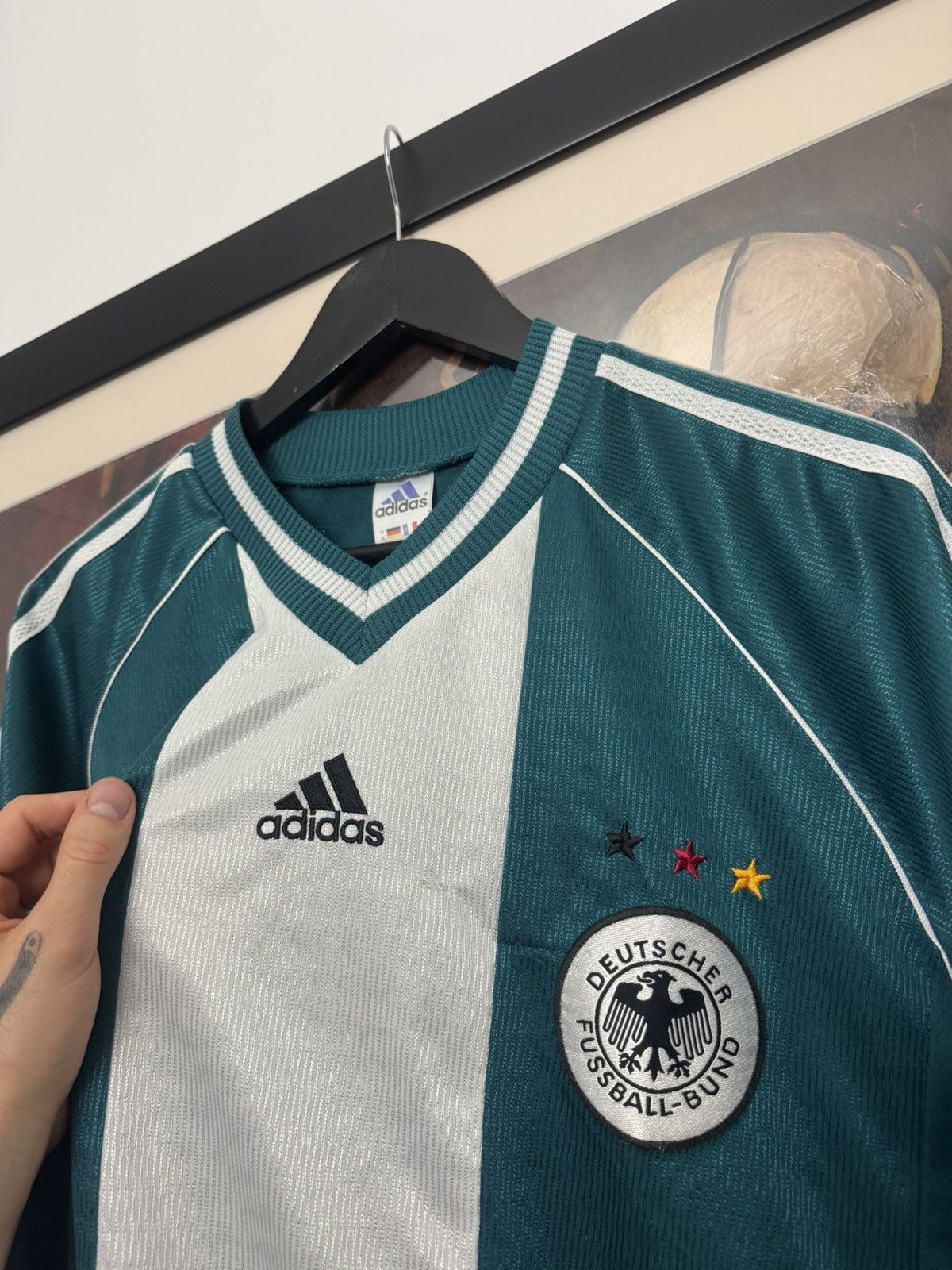 Adidas Rare 90s Germany Adidas Jersey Deutscher Football Soccer Size US XL / EU 56 / 4 - 2 Thumbnail