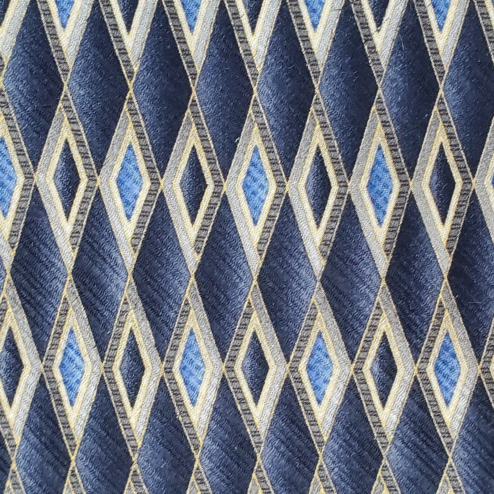 Van Heusen Van Heusen Blue Geometric Silk Tie Classic Size ONE SIZE - 2 Thumbnail