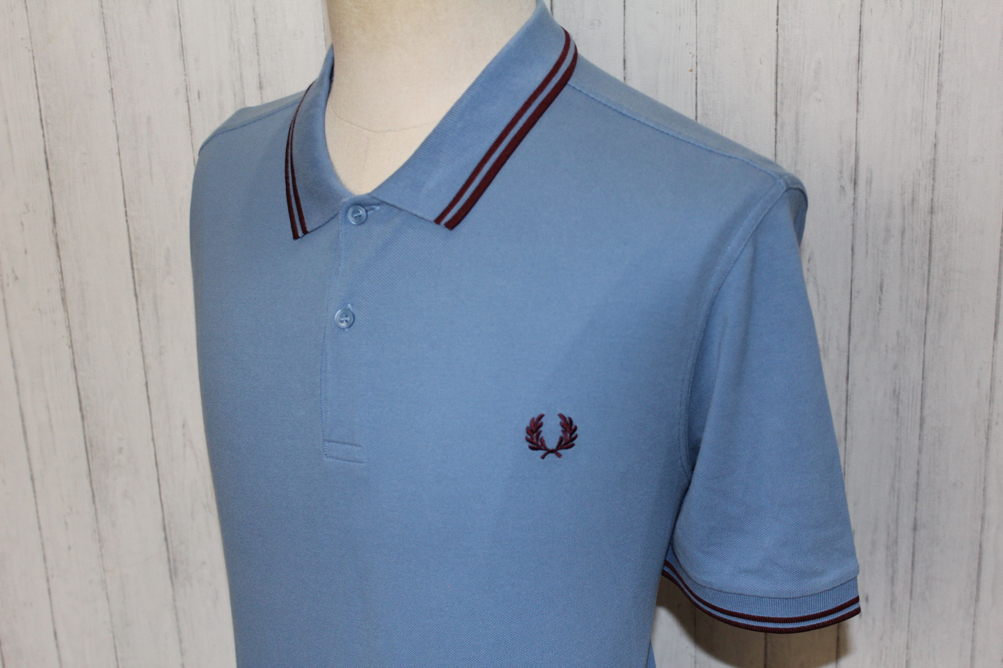 Fred Perry Fred Perry Short Sleeve Blue Polo Shirt Size US XXL / EU 58 / 5 - 4 Thumbnail