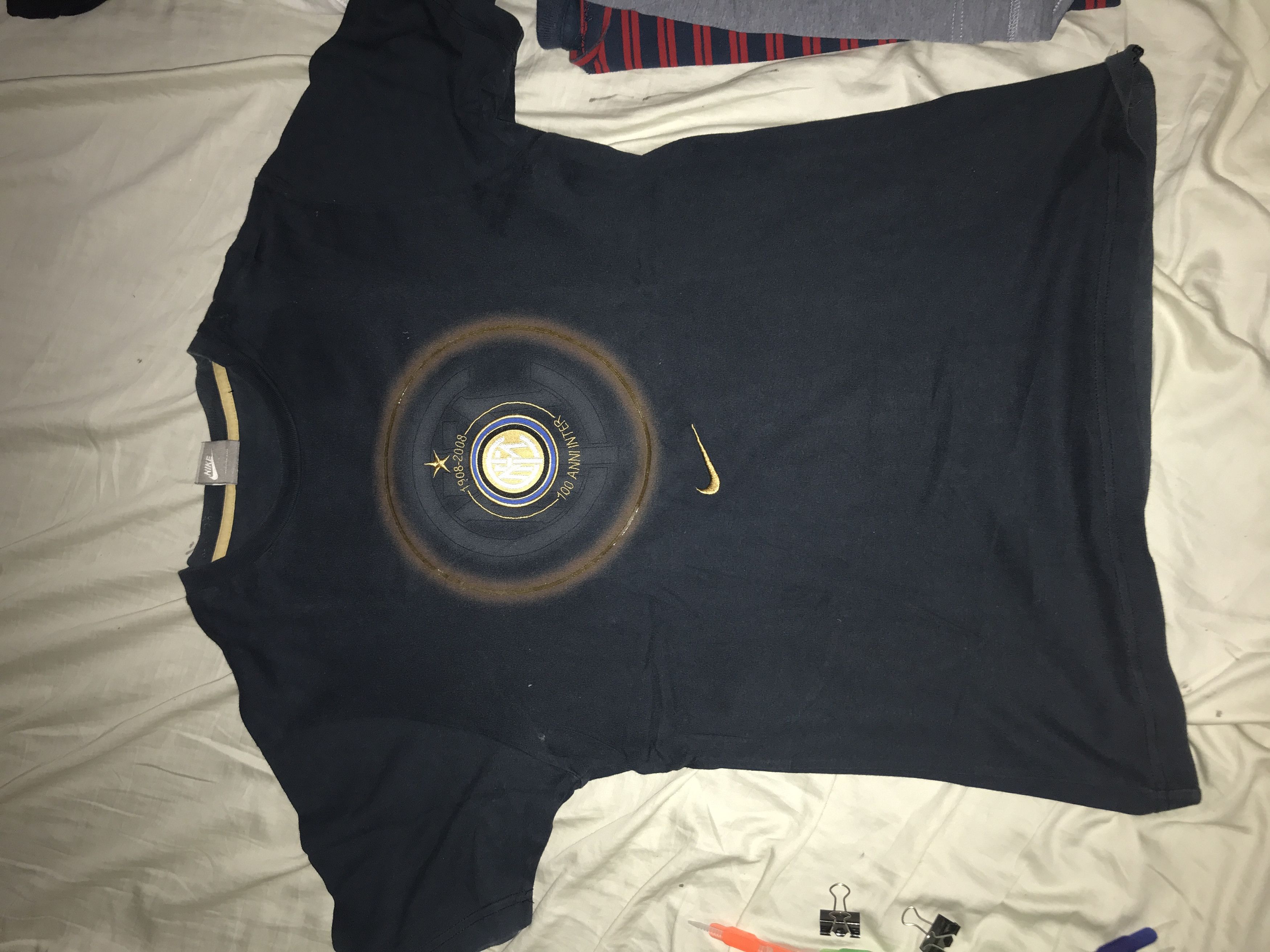Nike Vintage Inter Milan 2008 Anniversary t shirt Size US M / EU 48-50 / 2 - 1 Preview