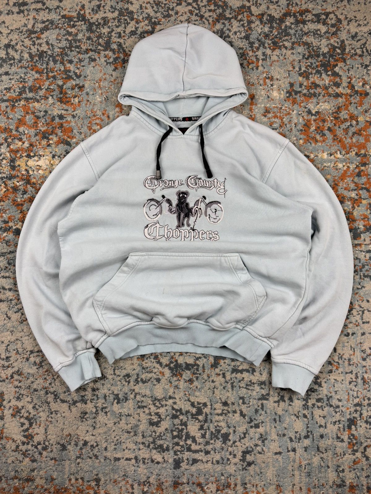 Vintage × West Coast Choppers Vintage 90s Orange County Choppers embroidered hoodie y2k Size US M / EU 48-50 / 2 - 1 Thumbnail