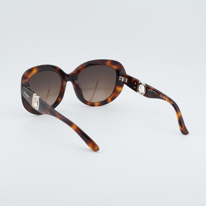 Salvatore Ferragamo Salvatore Ferragamo SF727S 214 Sunglasses Havana Butterfly Size ONE SIZE - 4 Thumbnail