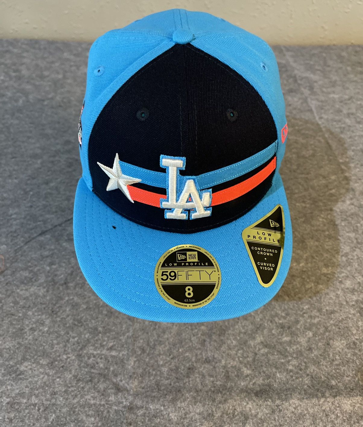 New Era New Era 59 Fifty Los Angeles Dodgers Hat Size 8” Star Strip Size ONE SIZE - 5 Thumbnail