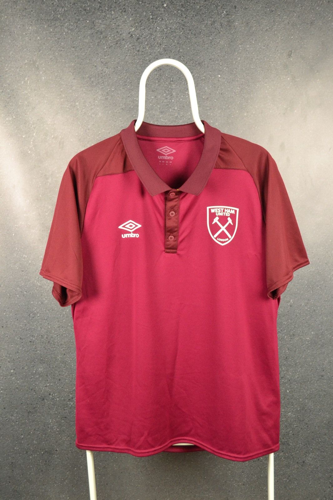 Umbro West Ham United Polo Football Shirt Umbro Soccer Jersey Size US L / EU 52-54 / 3 - 1 Thumbnail