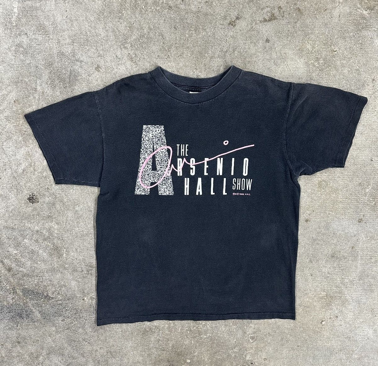 Vintage Vintage 80s The Arsenio Hall Show Graphic Promo T-Shirt Size US M / EU 48-50 / 2 - 1 Thumbnail