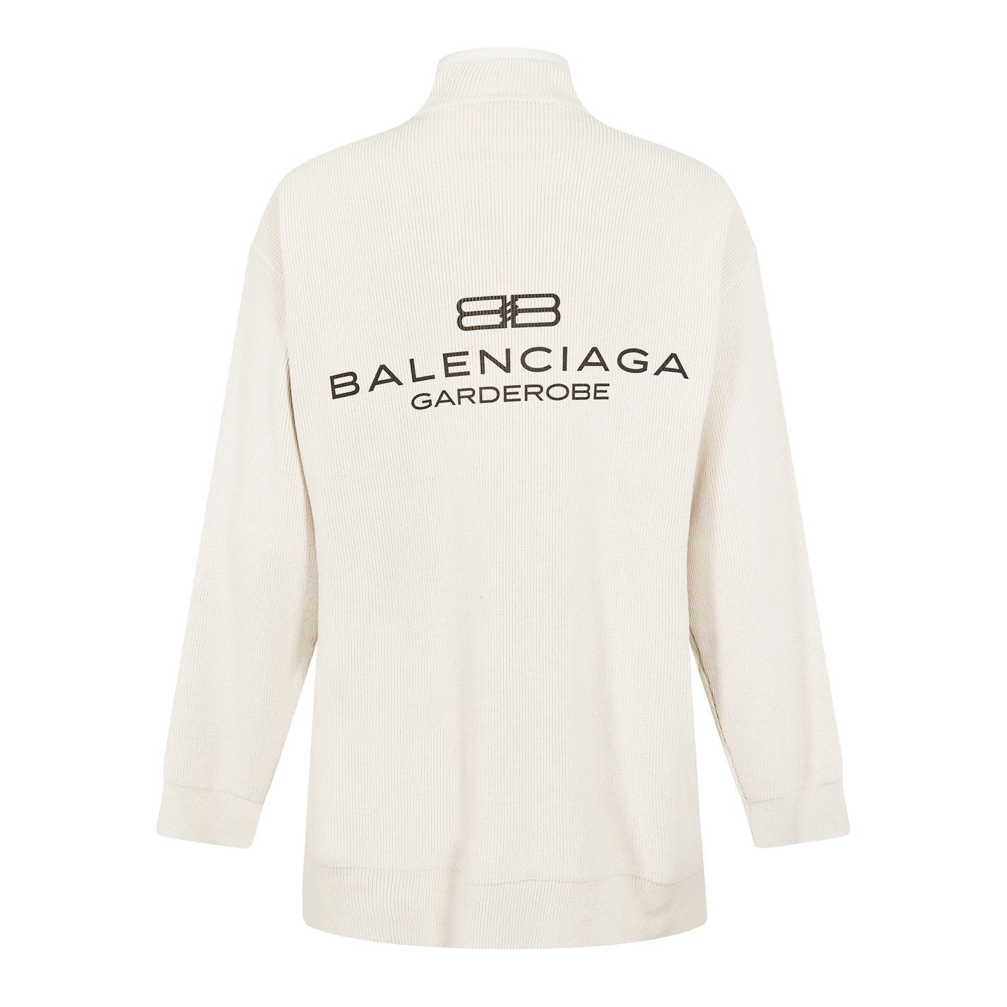 Balenciaga o1g2r1mq0226 Intertwined Crew Neck Crew Sweatshirt In Ivory Size US L / EU 52-54 / 3 - 2 Thumbnail