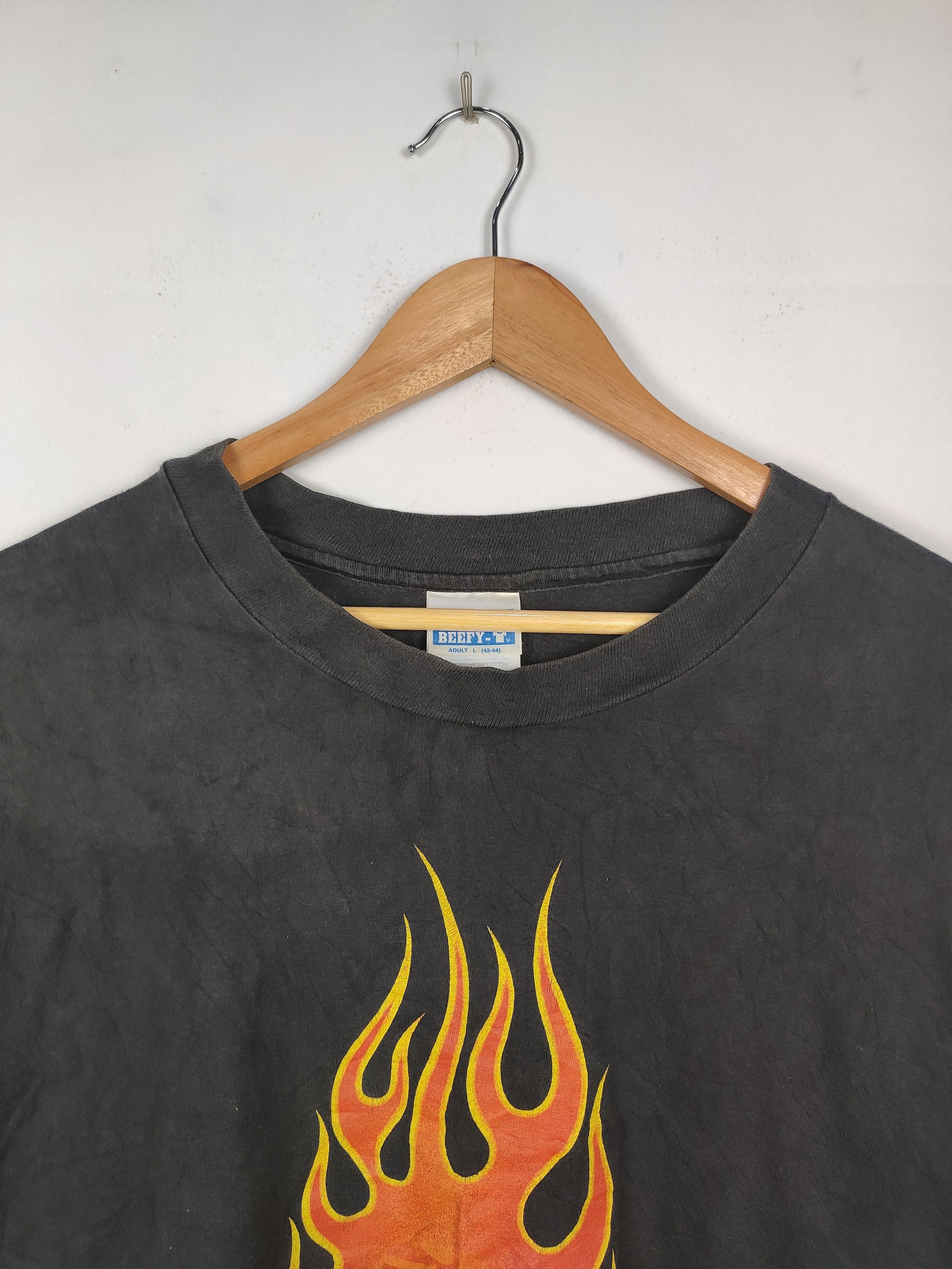 Vintage Vintage 90s Fireball Skateboard Streetwear Shirt Size US L / EU 52-54 / 3 - 2 Thumbnail