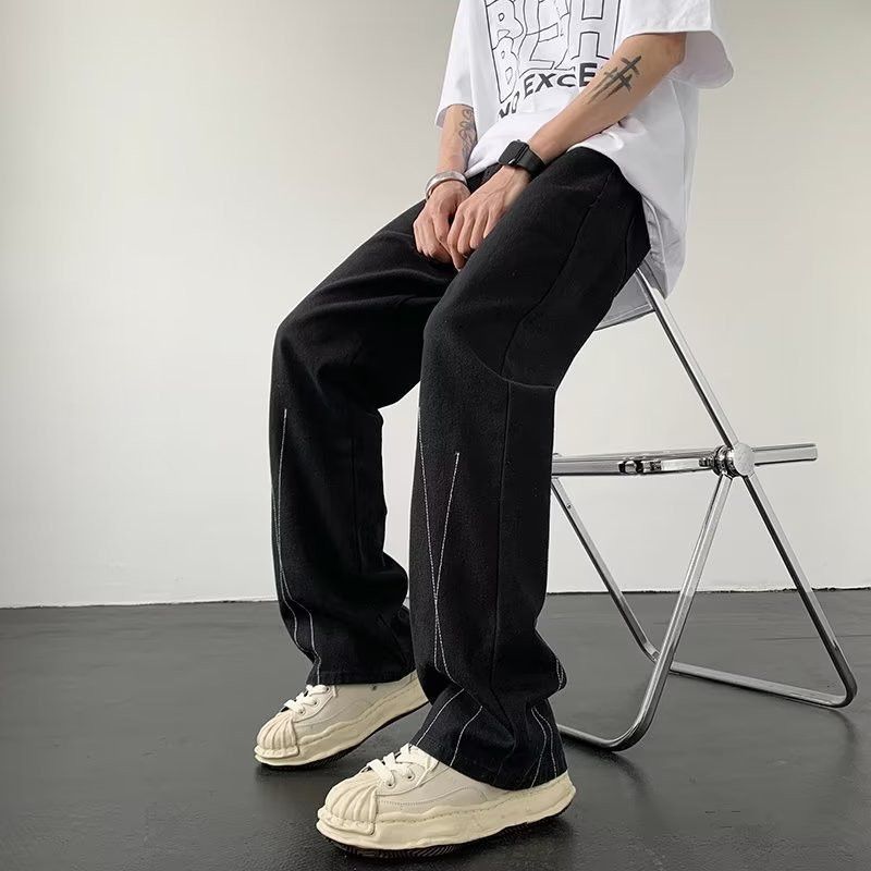 Japanese Brand Retro loose straight leg casual jeans Size US 30 / EU 46 - 2 Thumbnail