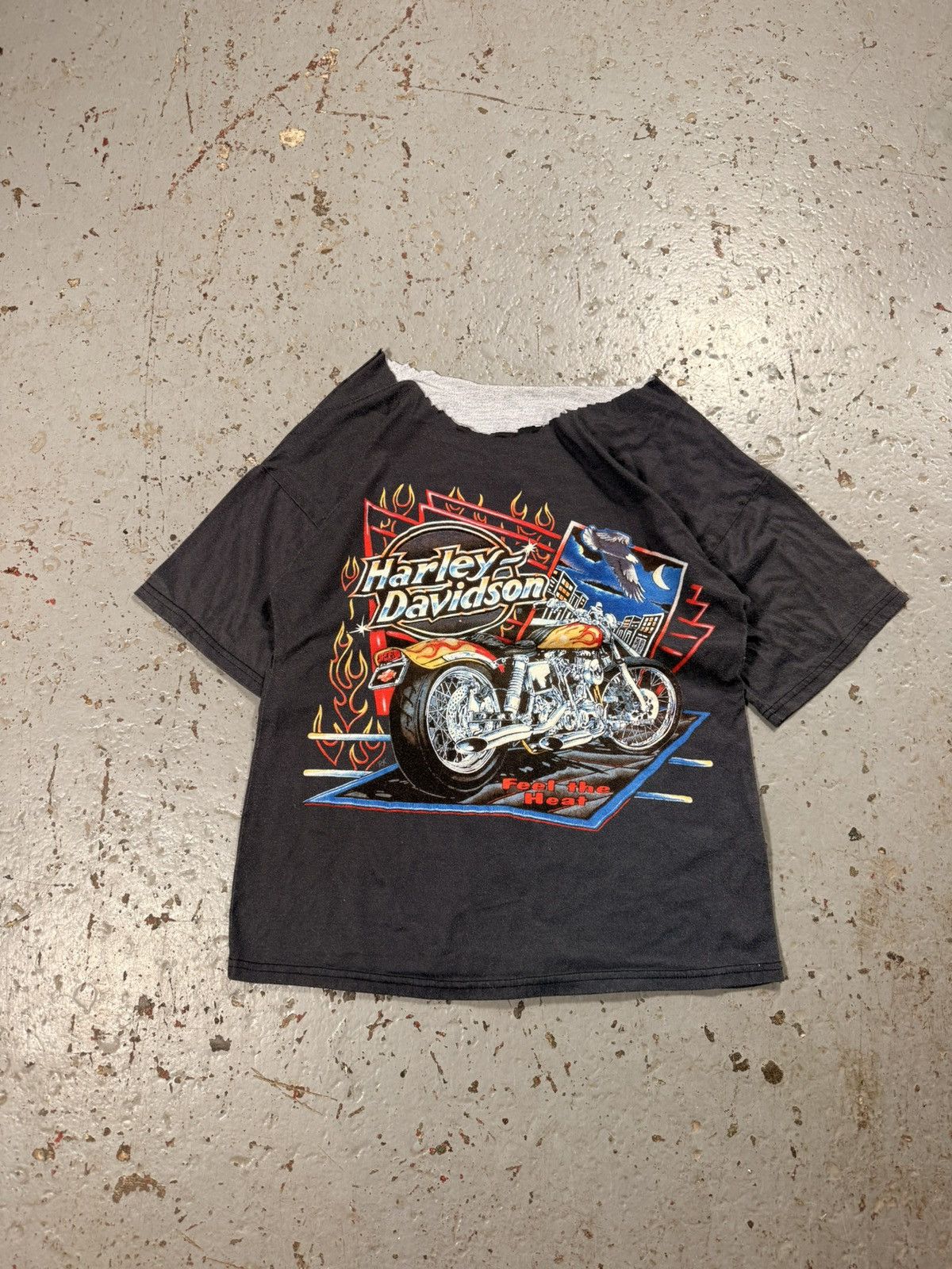 Harley Davidson Insane Distressed Harley Davidson Graphic Tee Size US L / EU 52-54 / 3 - 1 Thumbnail
