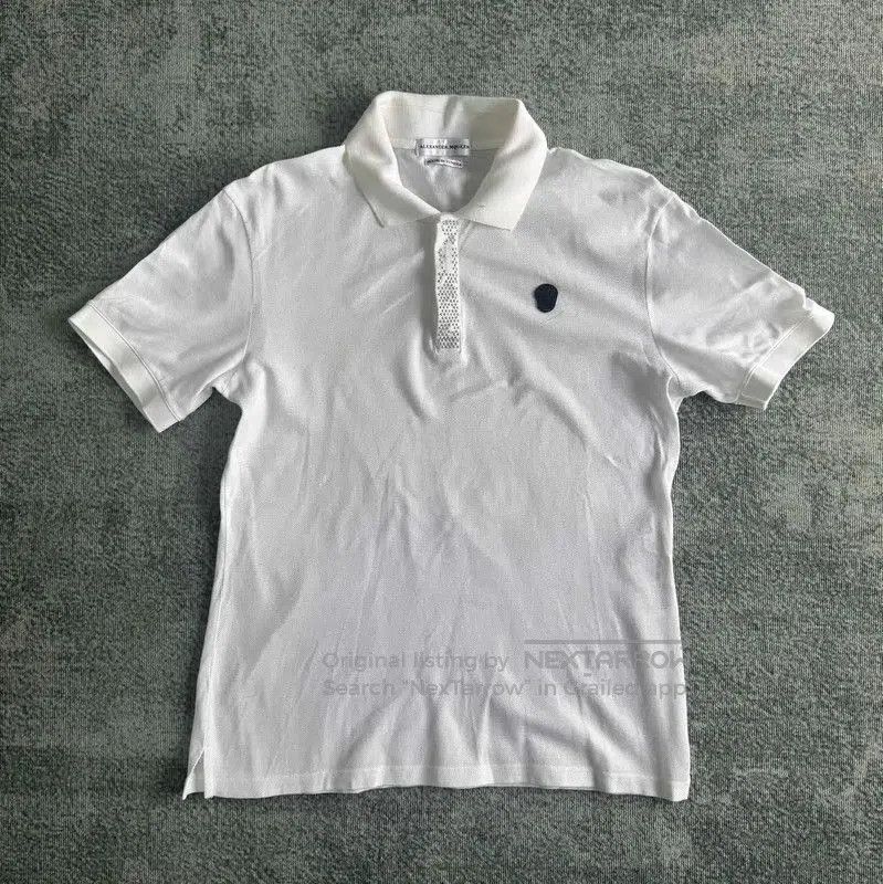 Alexander McQueen Alexander McQueen White Cotton Short Sleeve Polo . Size US S / EU 44-46 / 1 - 1 Thumbnail