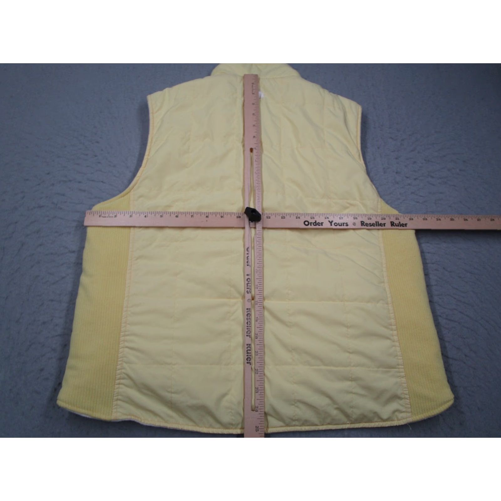 Whistles VINTAGE Sunice Vest Women XL Yellow Reversible Full Zip Puffer Jacket 90s Outdoor Whistler Golf Club Embroidered Womens XL Size XL / US 12-14 / IT 48-50 - 6 Thumbnail