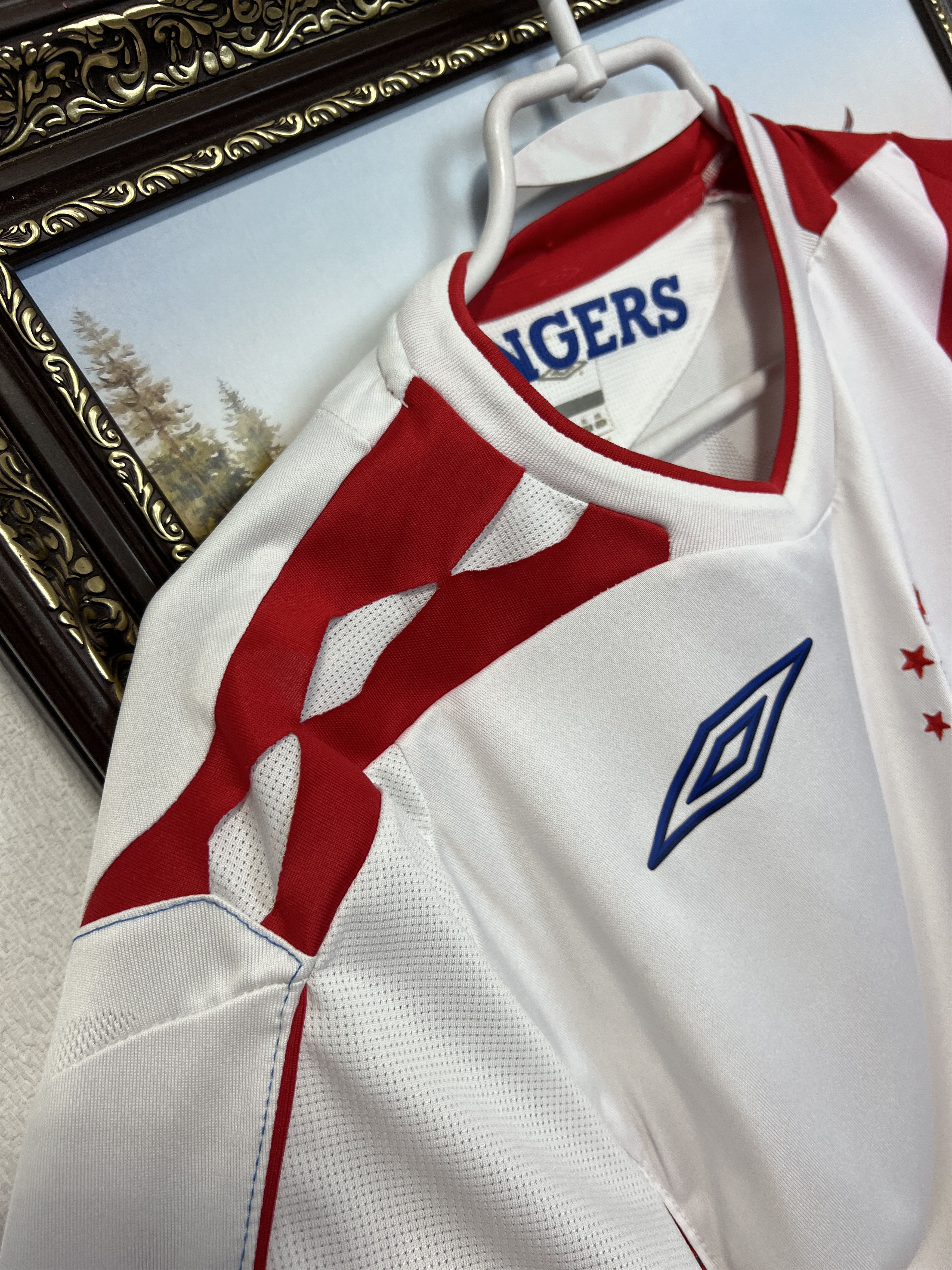 Umbro Rangers Away football shirt 2006 Soccer Jersey Trikot Rare Size US XL / EU 56 / 4 - 6 Thumbnail