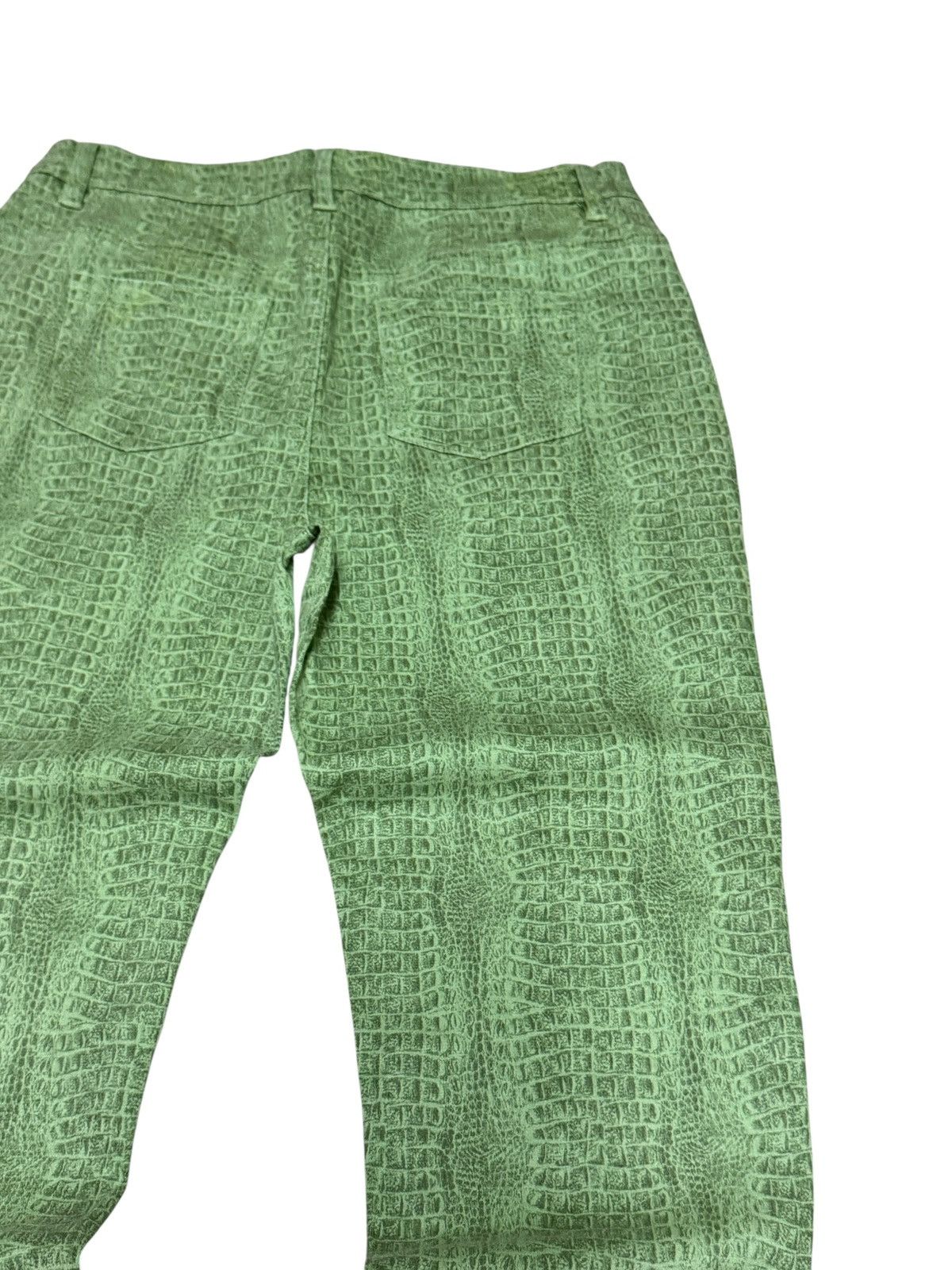 If Six Was Nine Vintage DIANE GILMAN Elastic Snake Design Pants Size US 30 / EU 46 - 11 Thumbnail