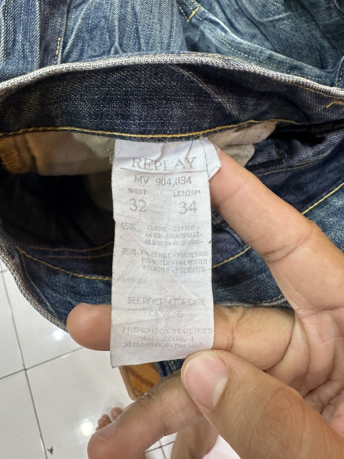 Tornado Mart Distressed Replay Flare Whisker Jeans Y2K Goa Lgb Style Size US 30 / EU 46 - 10 Thumbnail