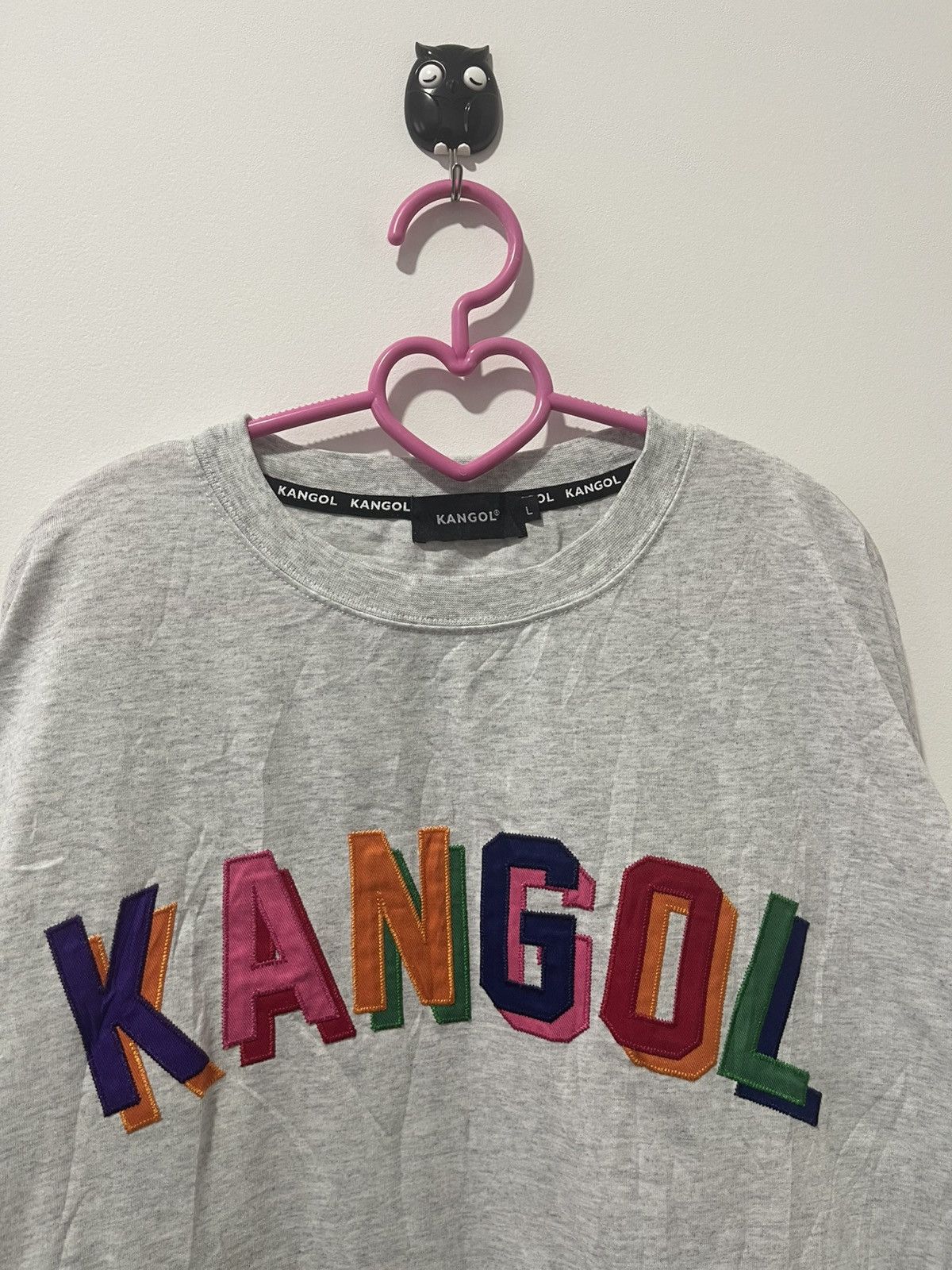 Kangol Rare KANGOL Spell Out Multicolor Embroidered Style LS Tee Size US L / EU 52-54 / 3 - 2 Thumbnail