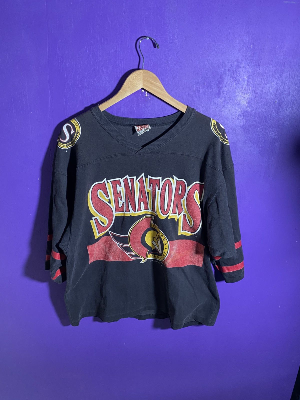 NHL × Vintage Vintage 90s Ottawa senators big logo jersey shirt Size US L / EU 52-54 / 3 - 1 Thumbnail