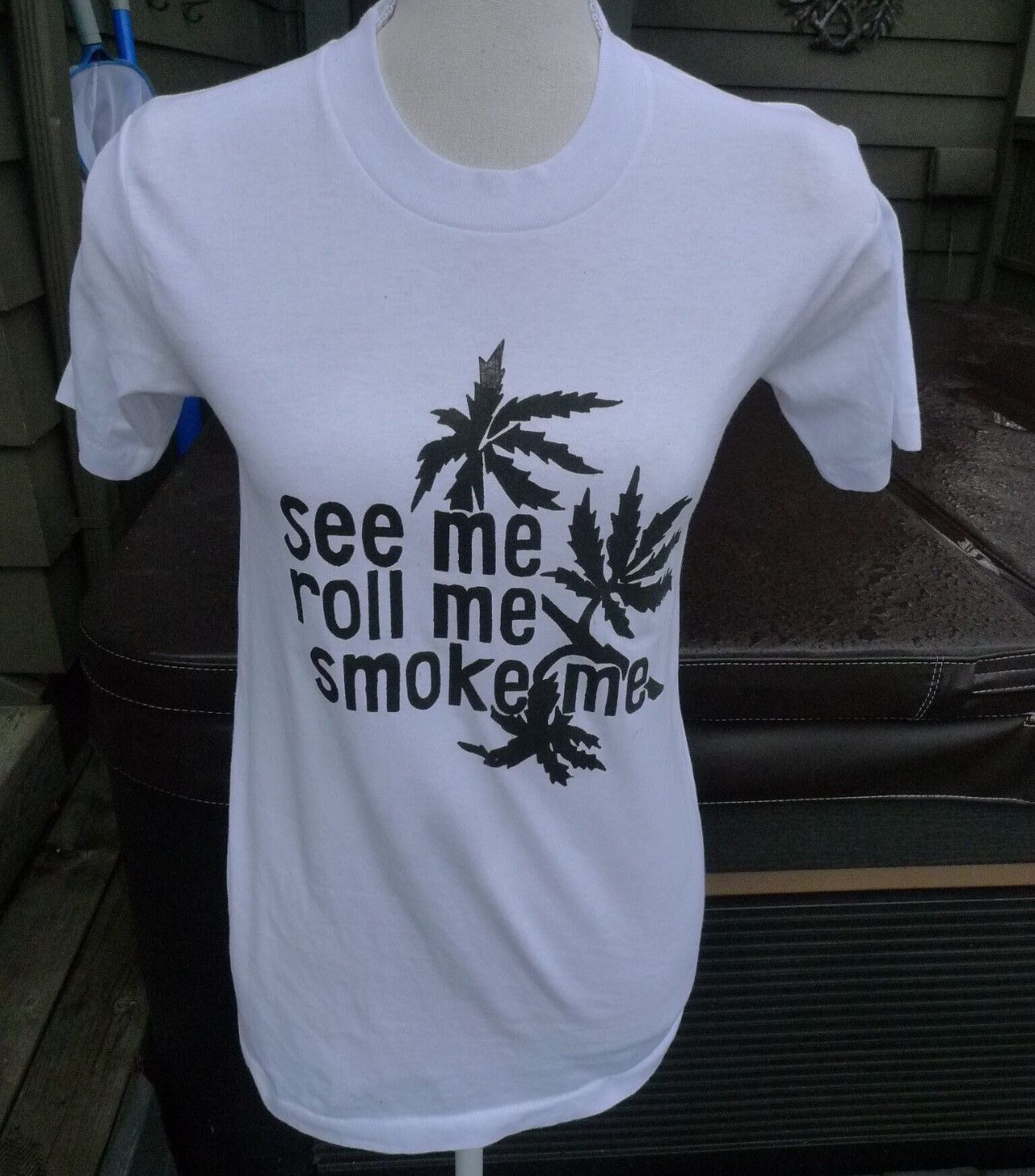 Vintage Vintage 70s weed tee Size US S / EU 44-46 / 1 - 1 Thumbnail