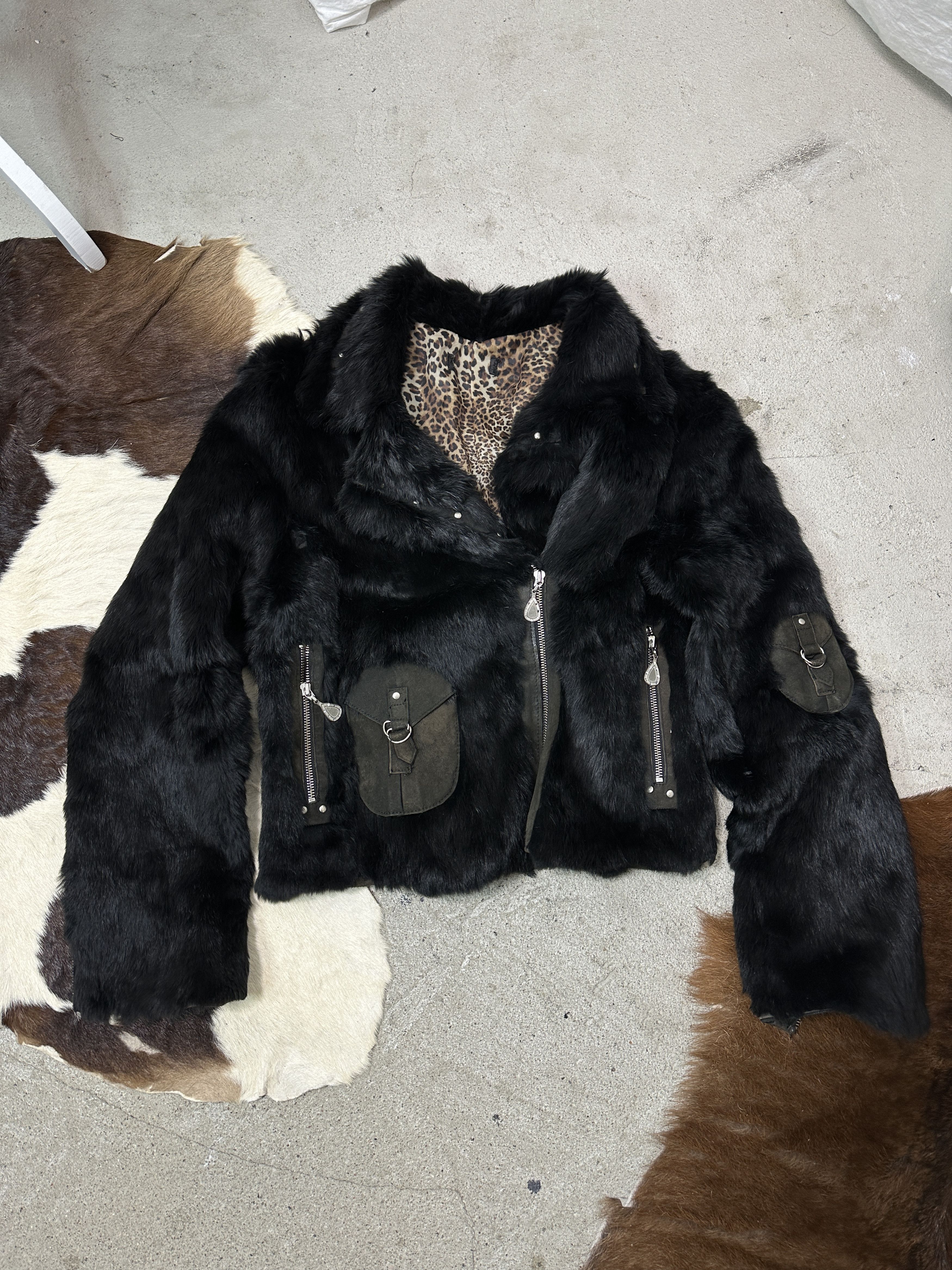 Vintage Vintage Old Money Real Rabbit Fur Jacket 00s Size M / US 6-8 / IT 42-44 - 2 Thumbnail