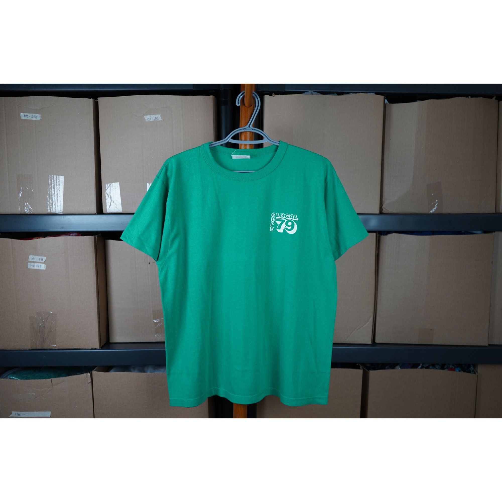 Vintage Green Cupe Local 79 Tshirt 90s Men's Large Regular Fit #460 Size US L / EU 52-54 / 3 - 1 Thumbnail