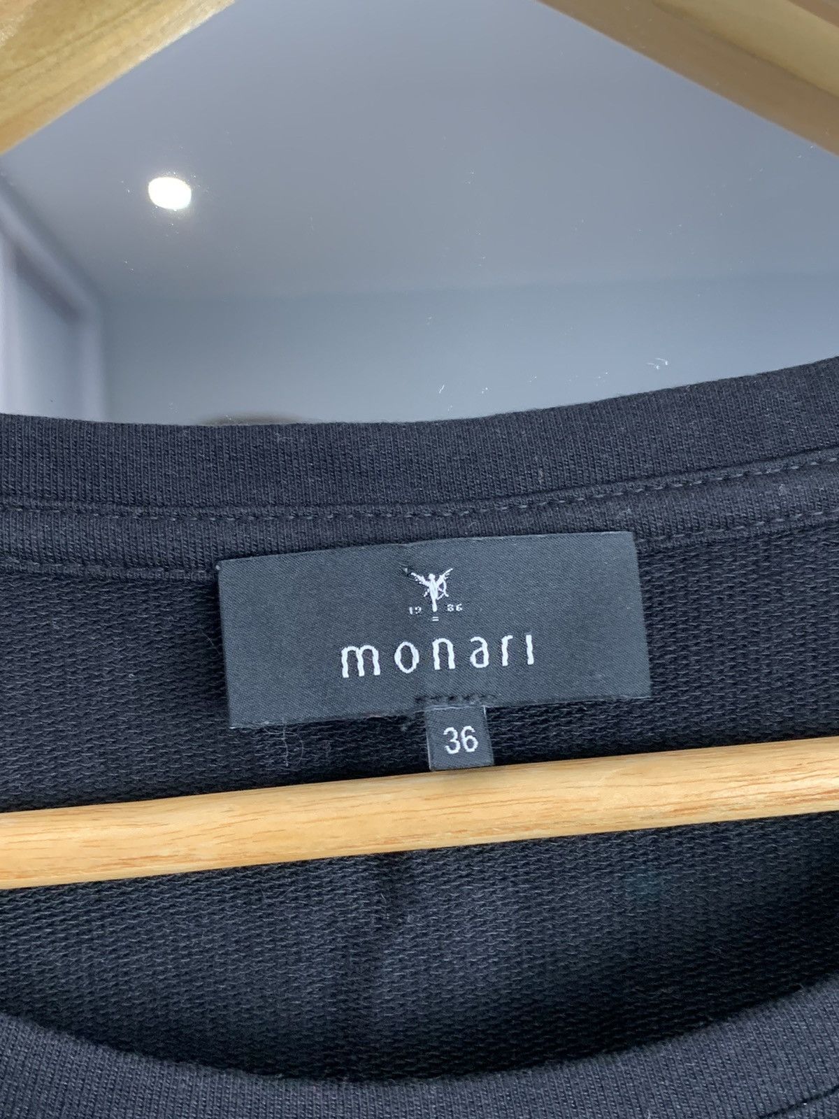 Other Monari Longsleeve T-Shirt Tee Big Logo Black Size France 38 Size S / US 4 / IT 40 - 7 Thumbnail