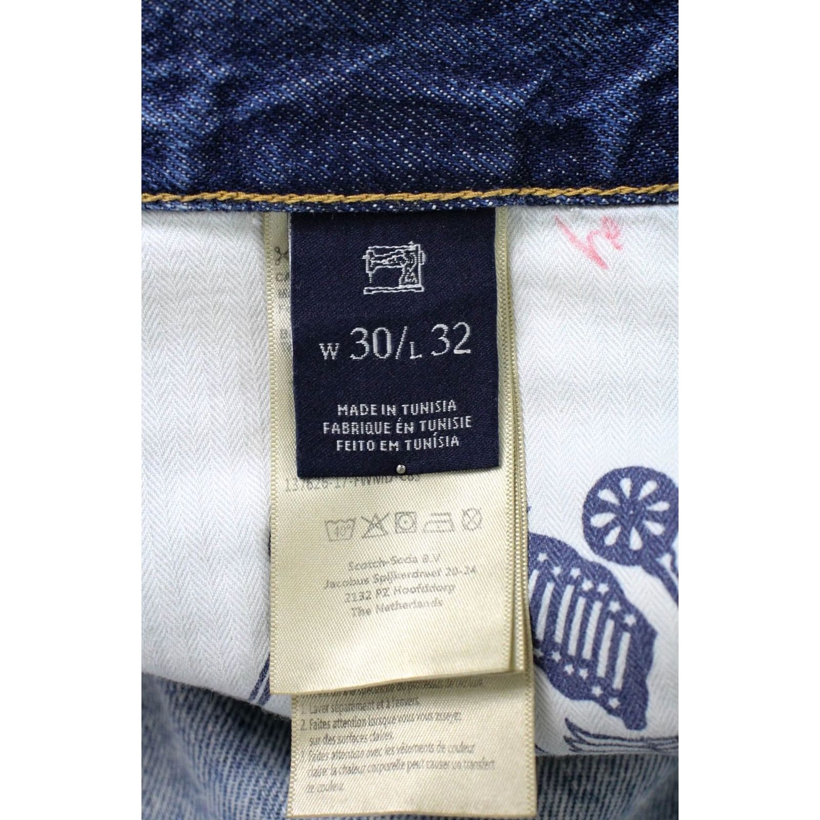Scotch & Soda SCOTCH & SODA Ralston Jeans Men's W30/L32 Regular Slim Distress Button Fly Blue Denim Casual Jeans Mens Size US 30 / EU 46 - 7 Thumbnail