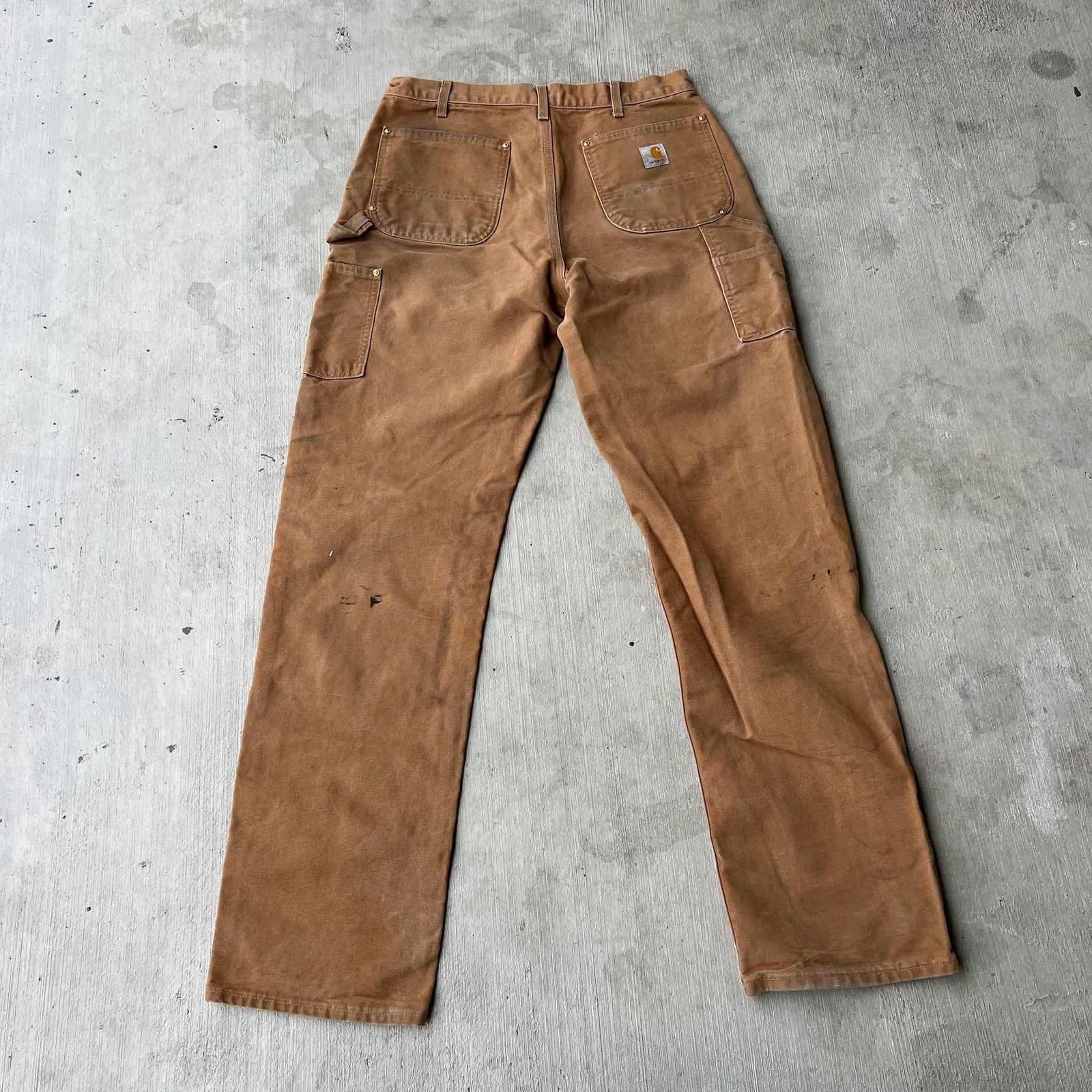 Carhartt × Vintage Carhartt brown double knee work wear carpenter pants Size US 32 / EU 48 - 4 Thumbnail
