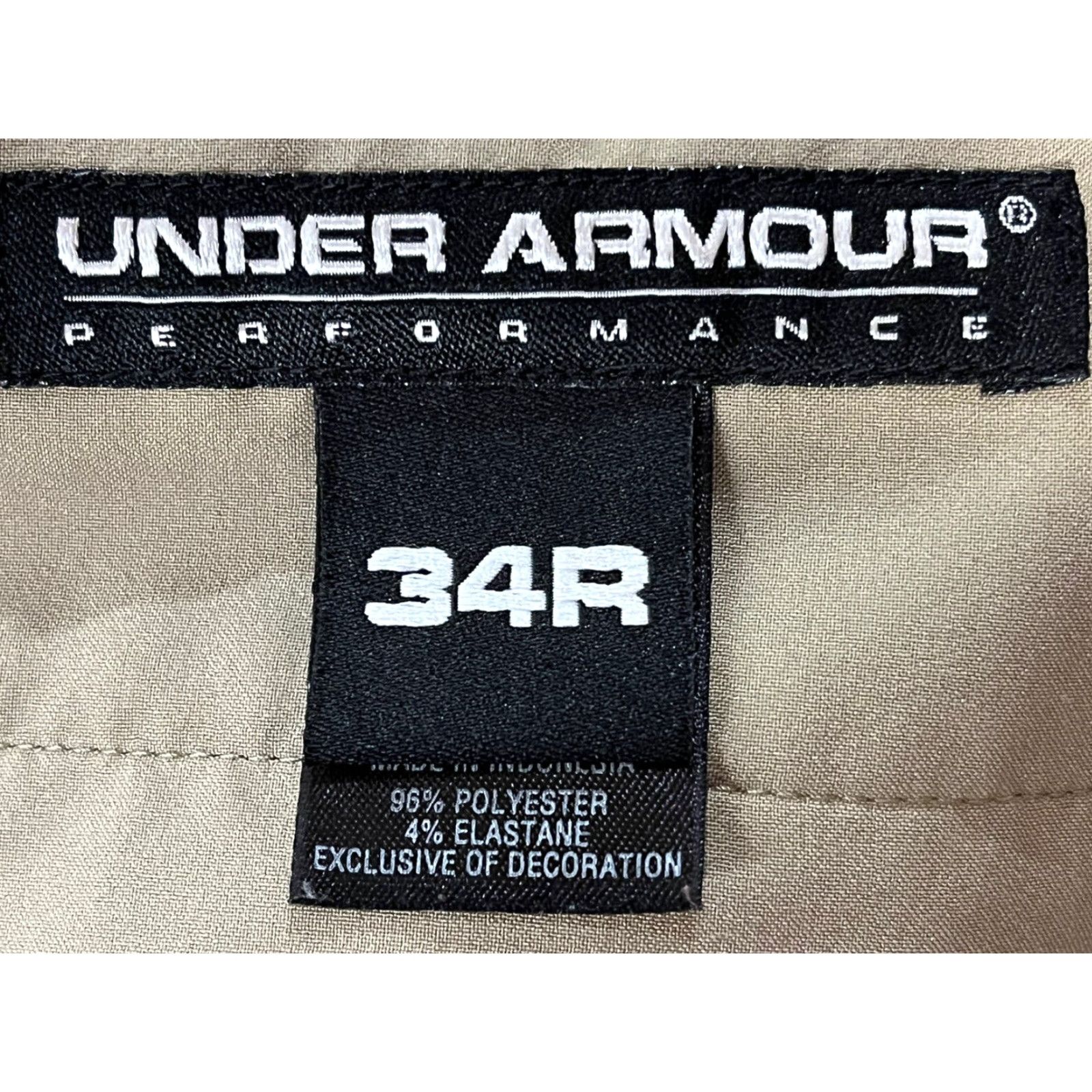 Under Armour Under Armour Men’s Performance Shorts Bermuda 34 Tan Green Golf VGUC Regular Size 34 Mens Tan Green Bermuda Golf Shorts Size US 34 / EU 50 - 5 Thumbnail