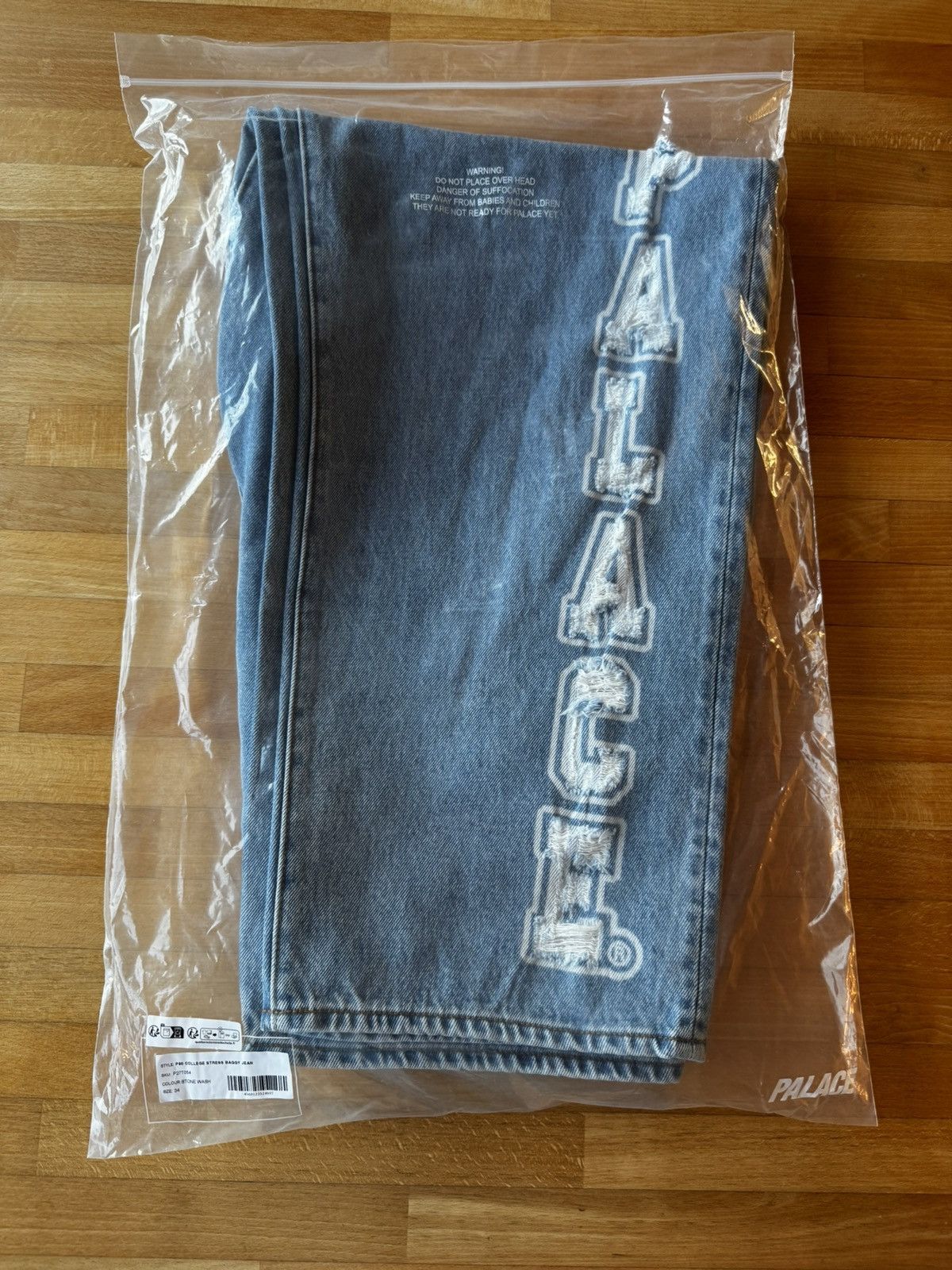 Palace P90 College Stress Distressed Jeans Size US 34 / EU 50 - 7 Thumbnail
