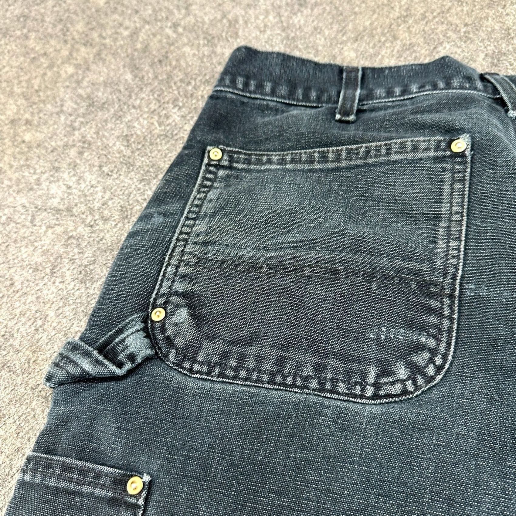 Carhartt VINTAGE Carhartt Pants Men 32x30 Black Carpenter Relaxed Workwear Casual Pants 5-Pocket USA Carhartt FR FLAME RESISTANT Mens Size US 32 / EU 48 - 3 Thumbnail
