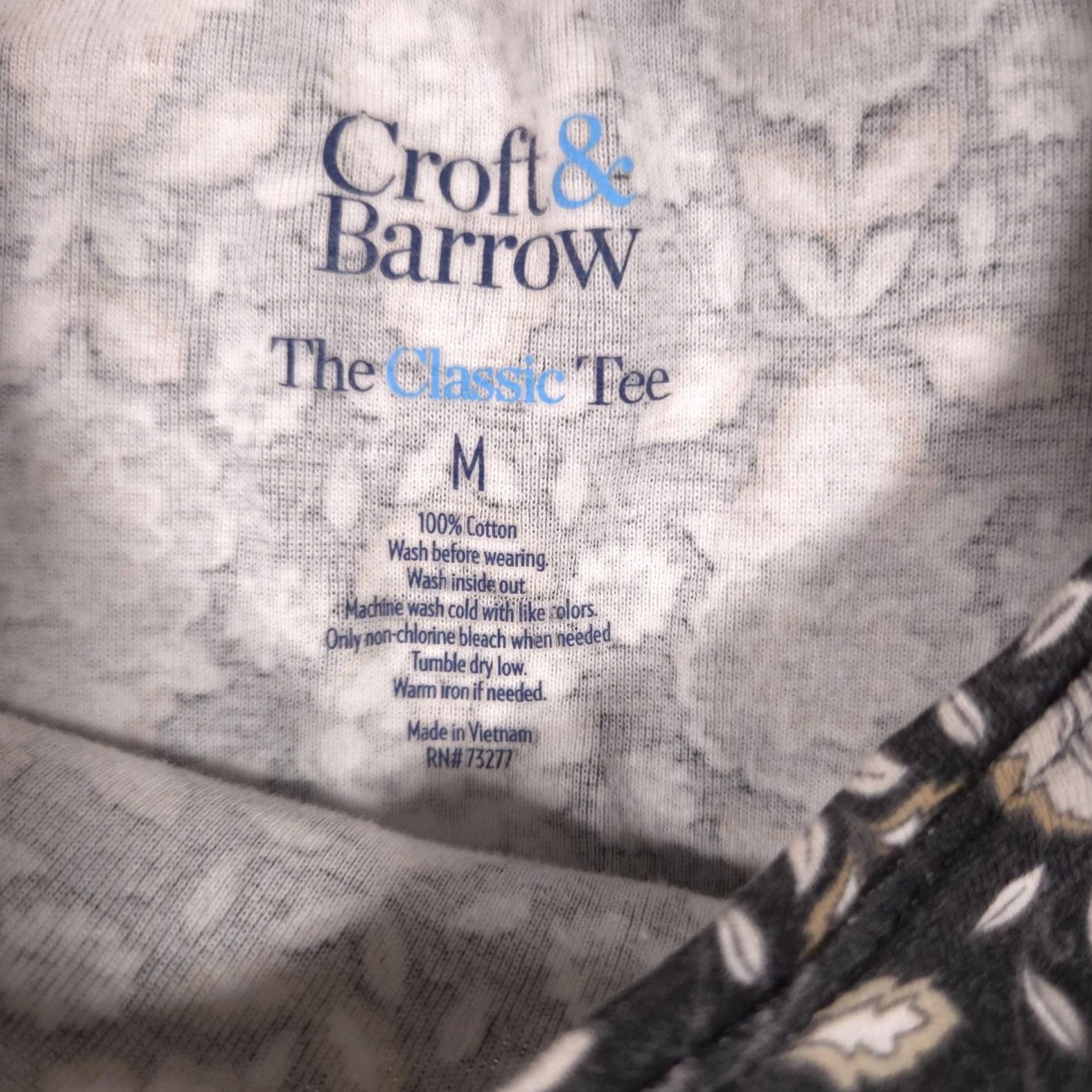 Croft & Barrow Croft & Barrow Shirt Womens Medium Black Floral Crew Neck Short Sleeve Tee Top Size M / US 6-8 / IT 42-44 - 4 Thumbnail