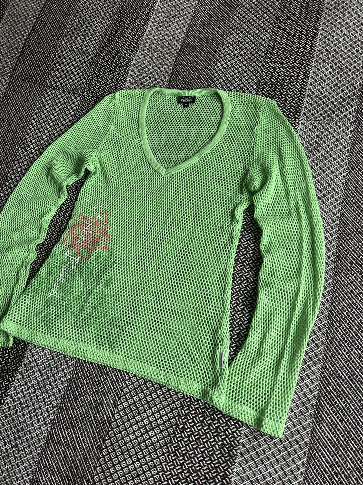 Vintage Venice Beach Activewear Transparent Long Sleeve Top Y2K Sz M Size M / US 6-8 / IT 42-44 - 2 Thumbnail