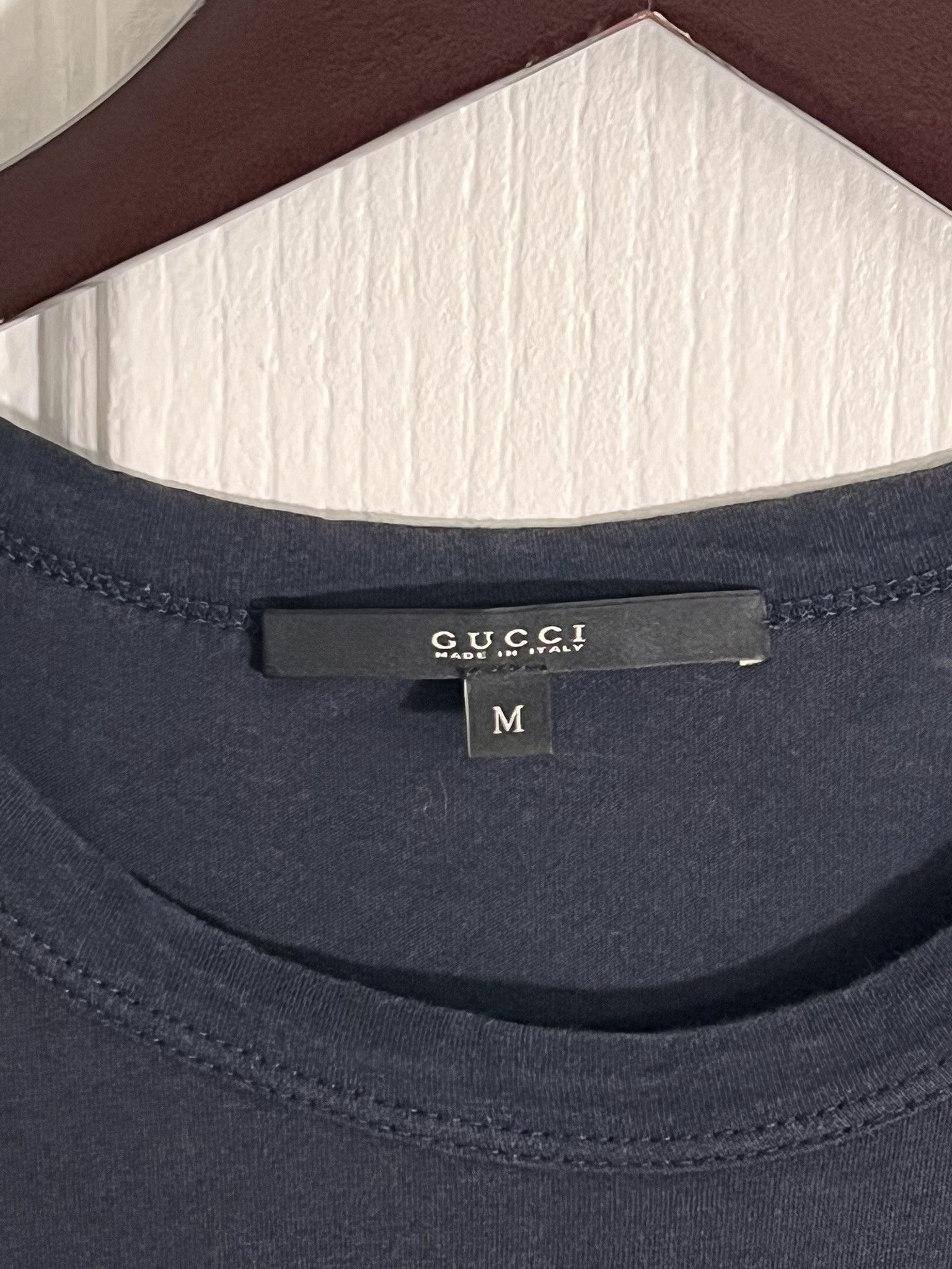 Gucci GUCCI Short Sleeve Shirt Graphic Logo Pocket Blue Medium Size US S / EU 44-46 / 1 - 4 Thumbnail