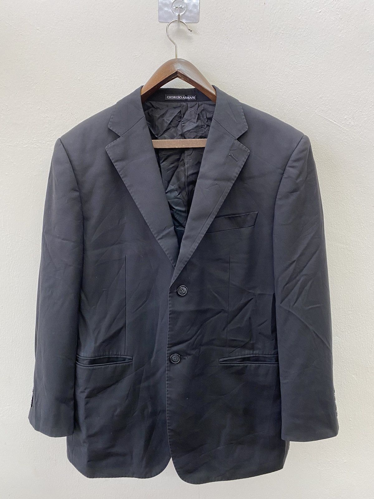 Giorgio Armani Vintage Giorgio Armani Blazer Coat Jacket Made In Italy Size US L / EU 52-54 / 3 - 1 Thumbnail