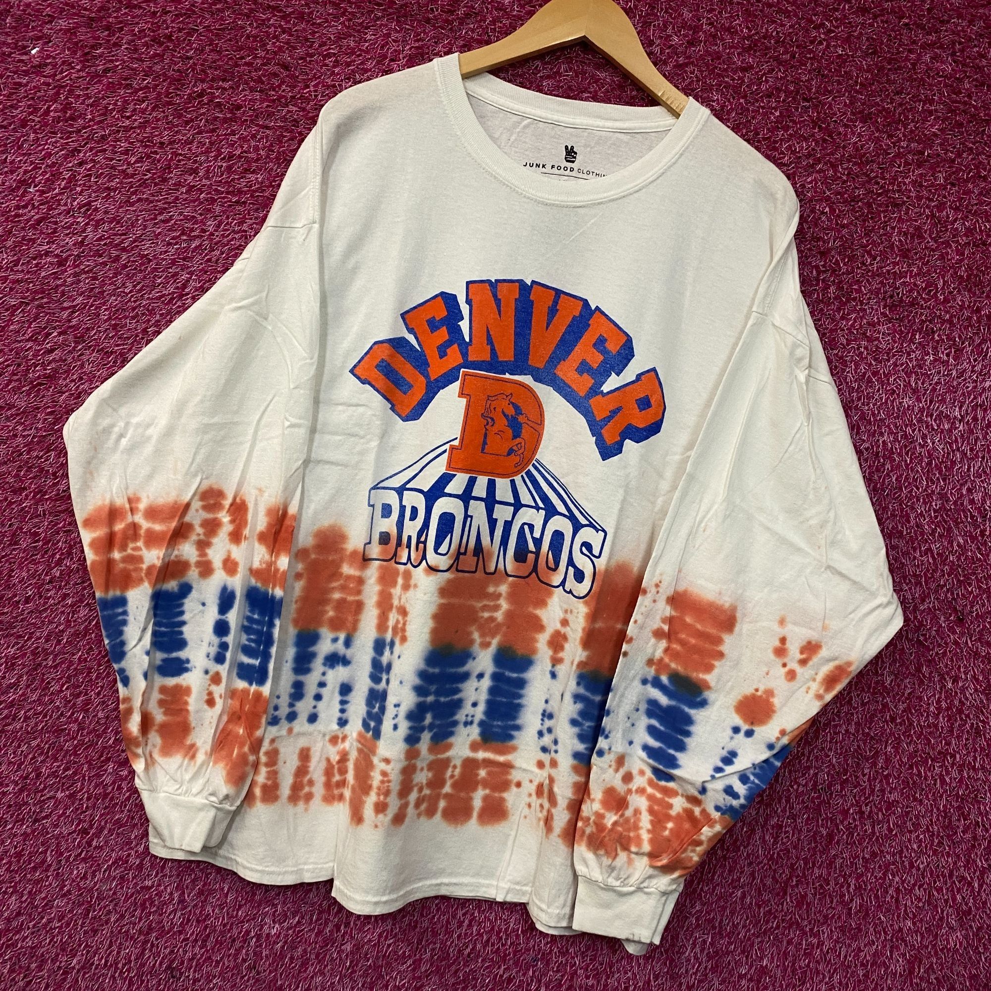 Junk Food NFL AFC West Denver Broncos Tie-Dye long Sleeve Shirt 2XL Size US XXL / EU 58 / 5 - 3 Thumbnail