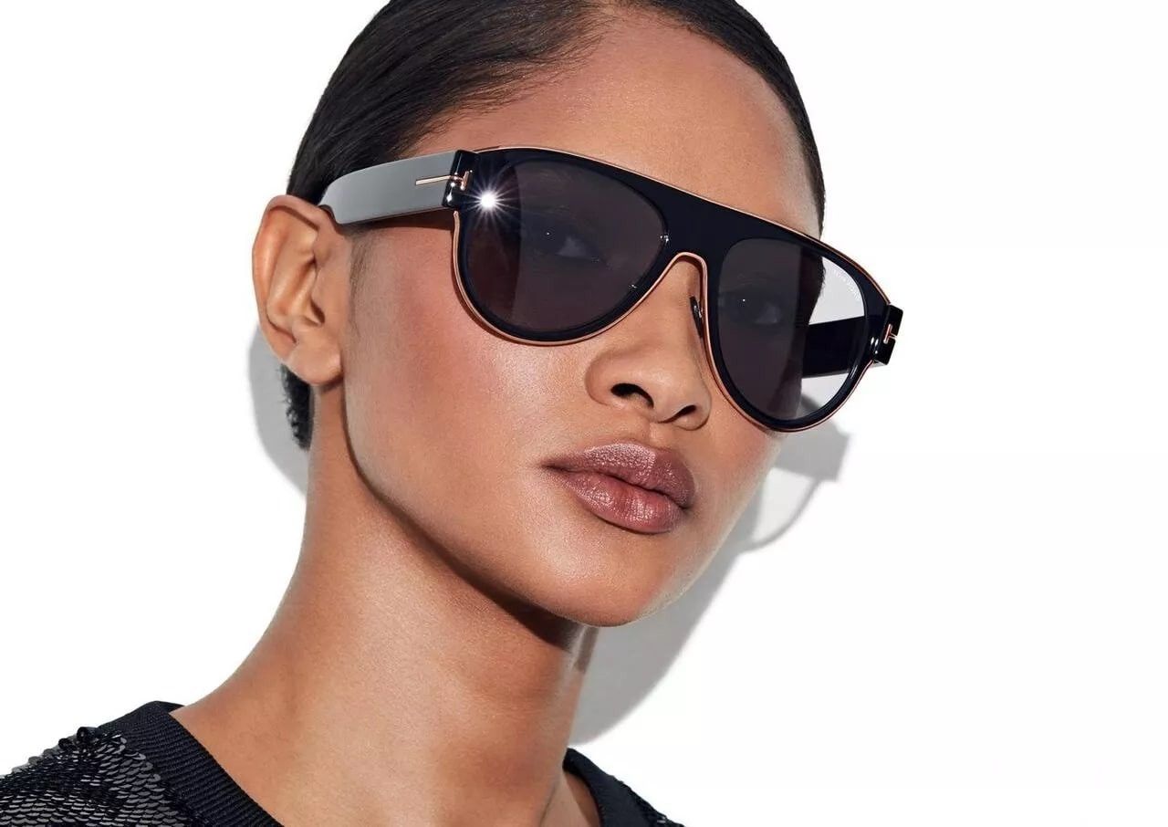 Tom Ford TOM FORD Lyle 02 TF1074 01C Black Aviator Sunglass 1074 Size ONE SIZE - 11 Thumbnail